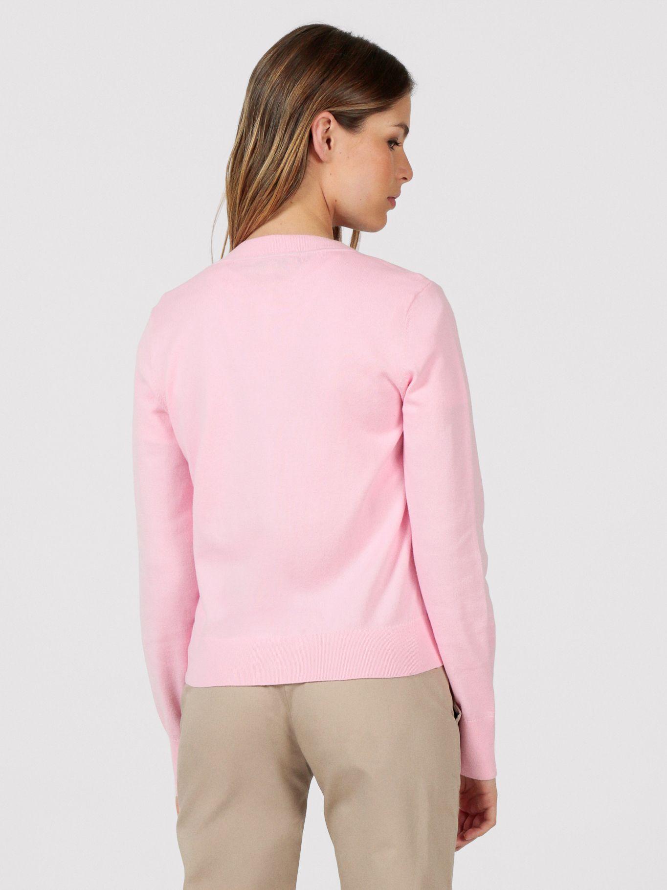 Cárdigan Essential Con Logo Rosado Tommy Hilfiger-3
