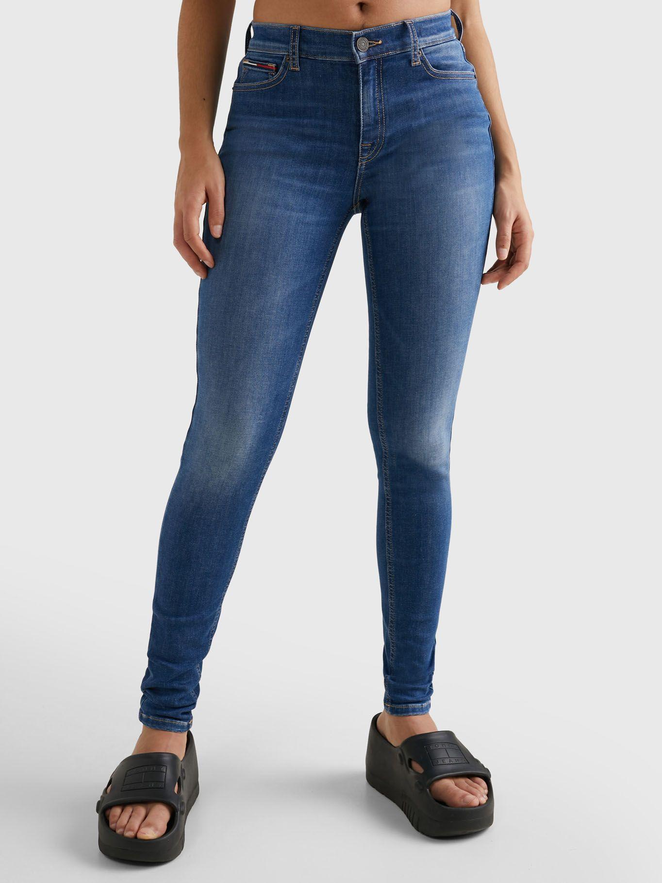 Jeans Nora De Talle Medio Skinny Azul Tommy Jeans-0