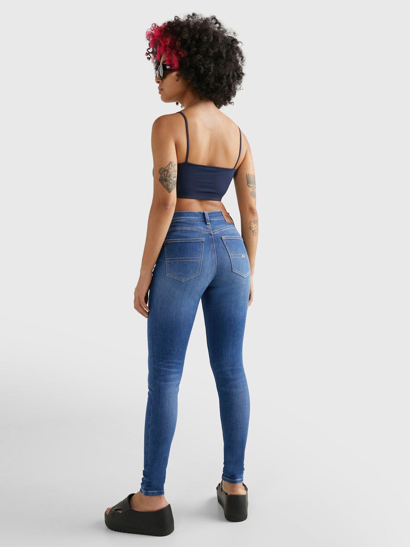 Jeans Nora De Talle Medio Skinny Azul Tommy Jeans-2