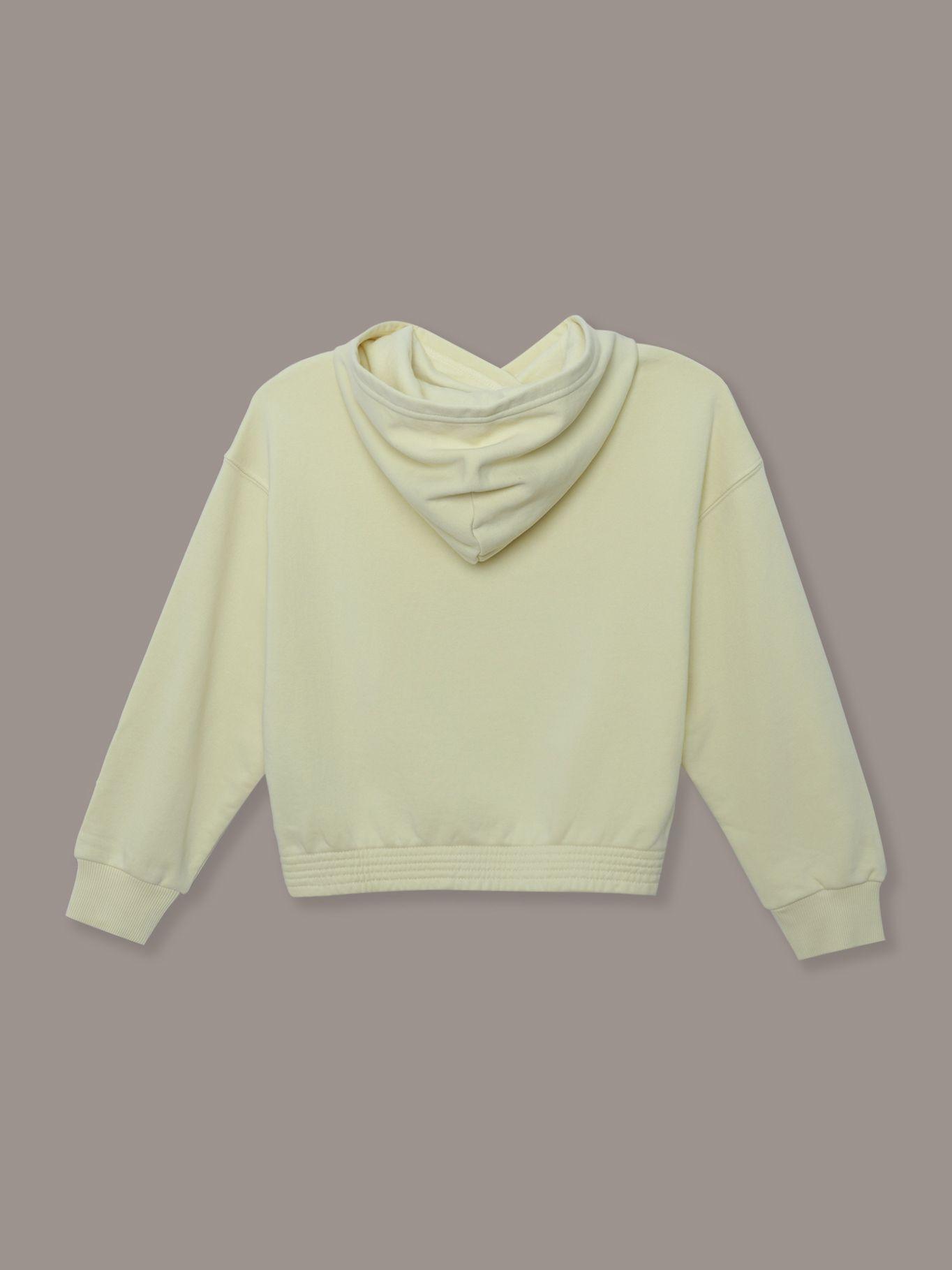 Polerón Hoodie De Niña Con Logo Amarillo Tommy Hilfiger-1
