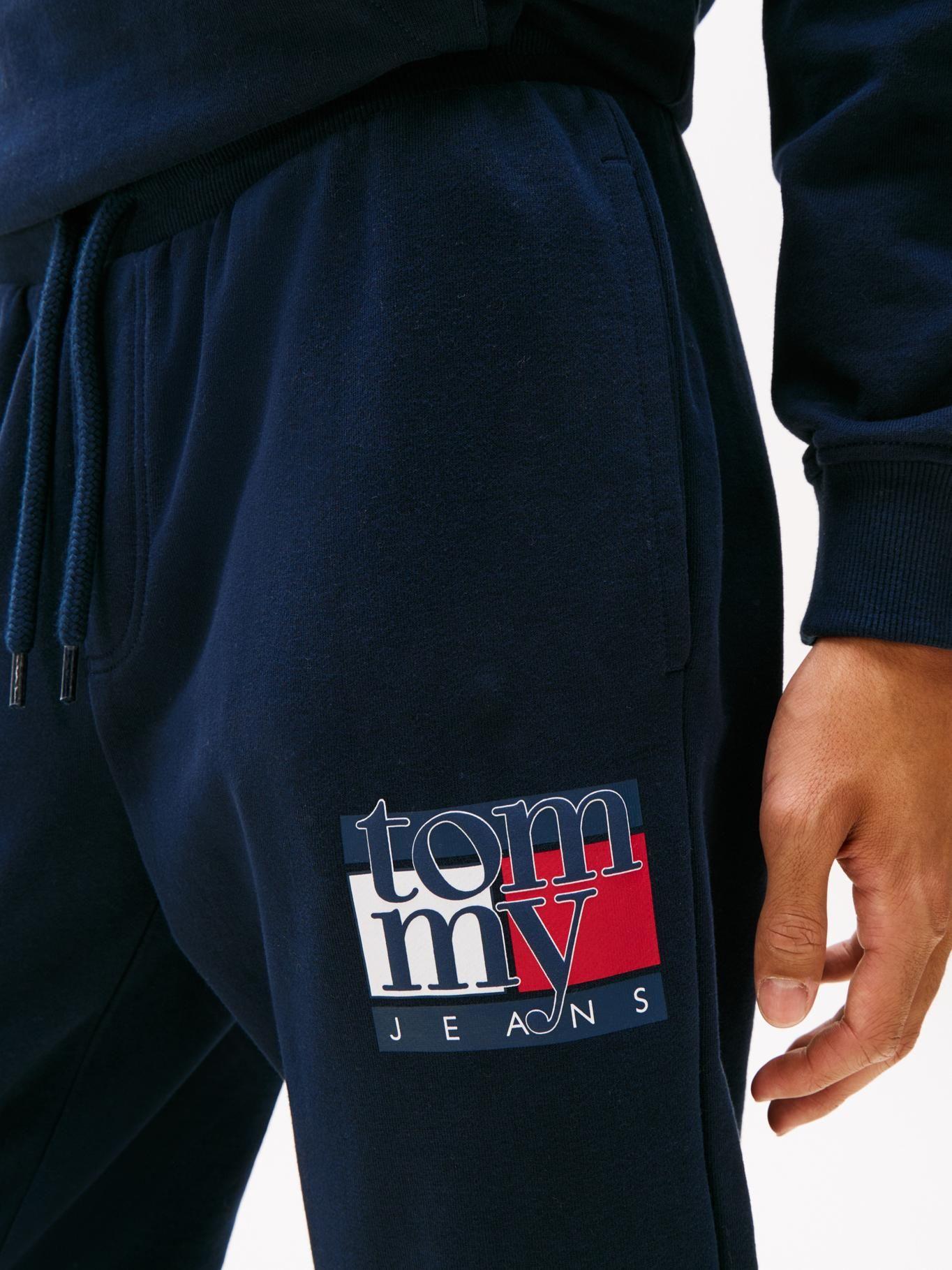 Joggers Slim Con Logo Flag Azul Tommy Jeans-3