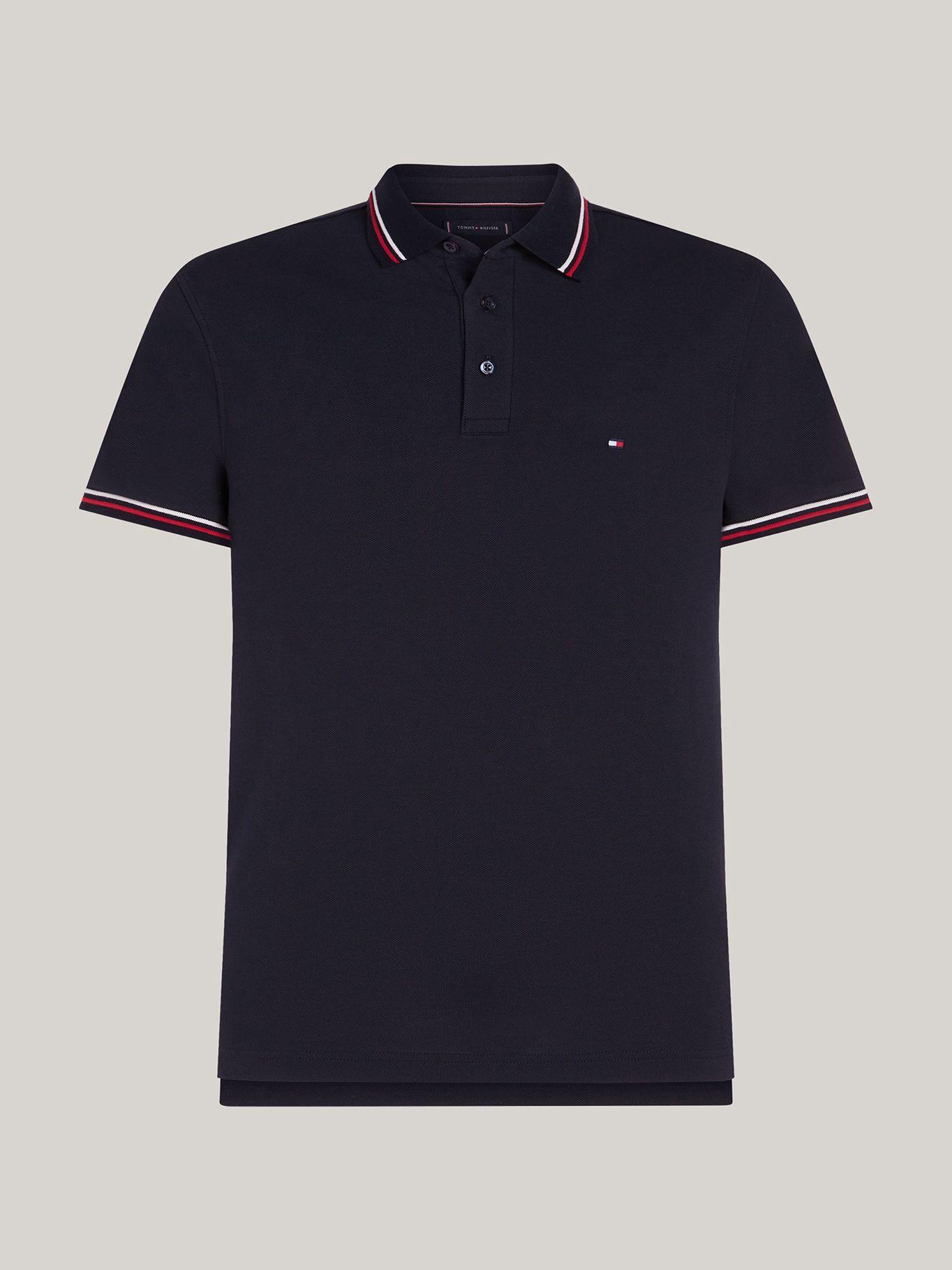 Polo  Ribetes Tipped Slim Fit Azul DW5 Tommy Hilfiger-4