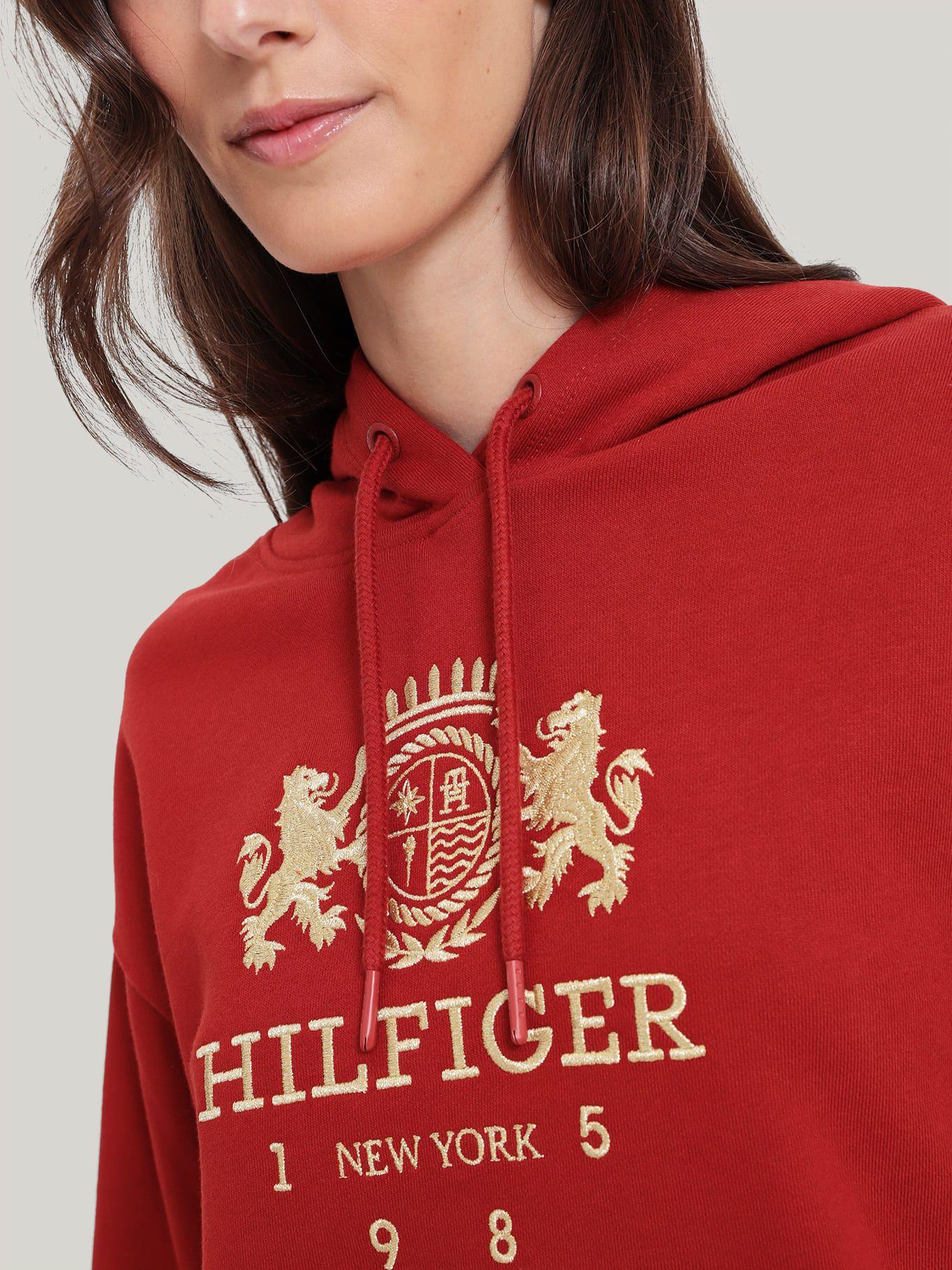 Polerón Hoodie Varsity Crest Rojo Tommy Hilfiger-3