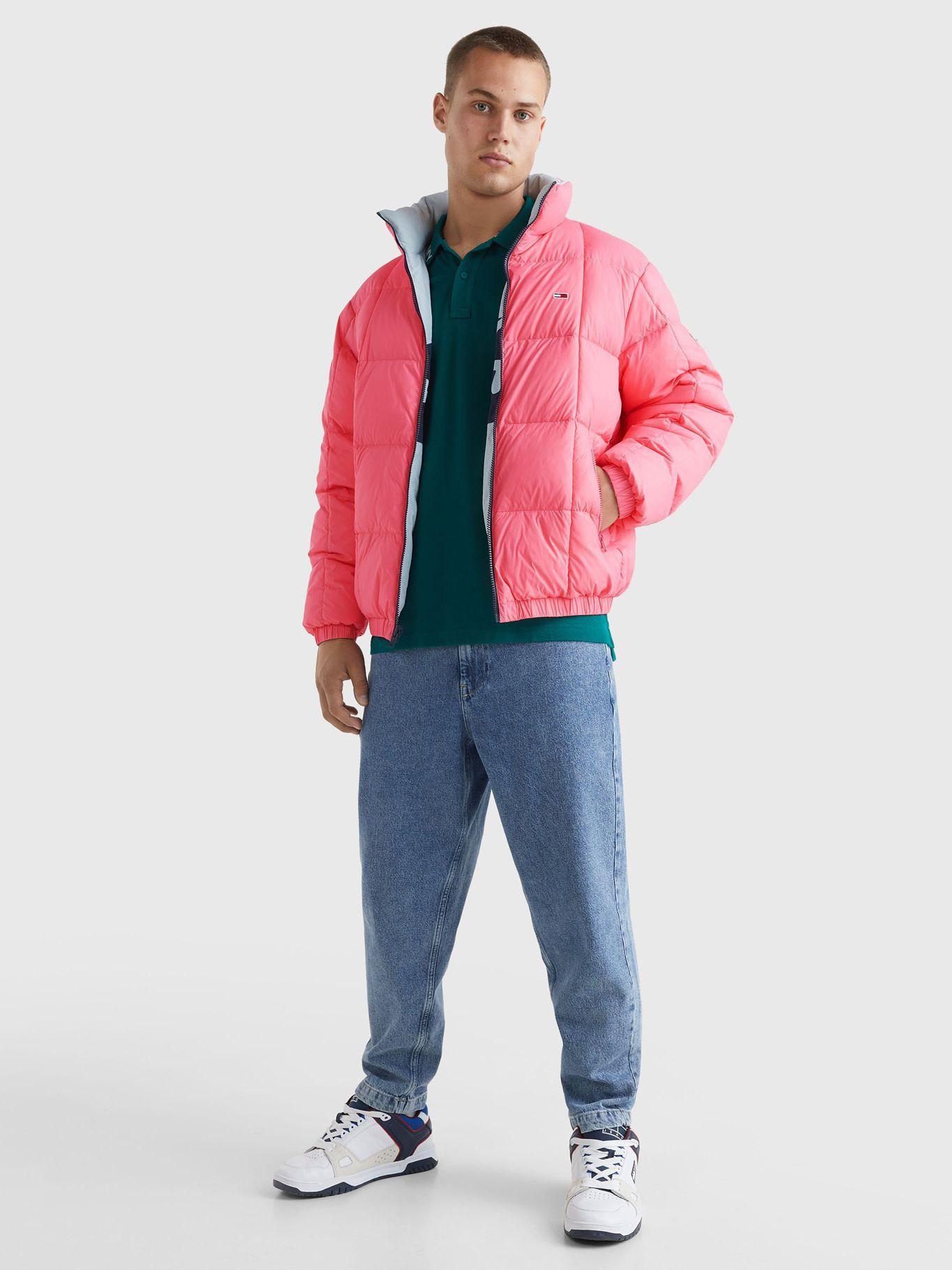 Parka Reversible Signature Rosado Tommy Hilfiger-1
