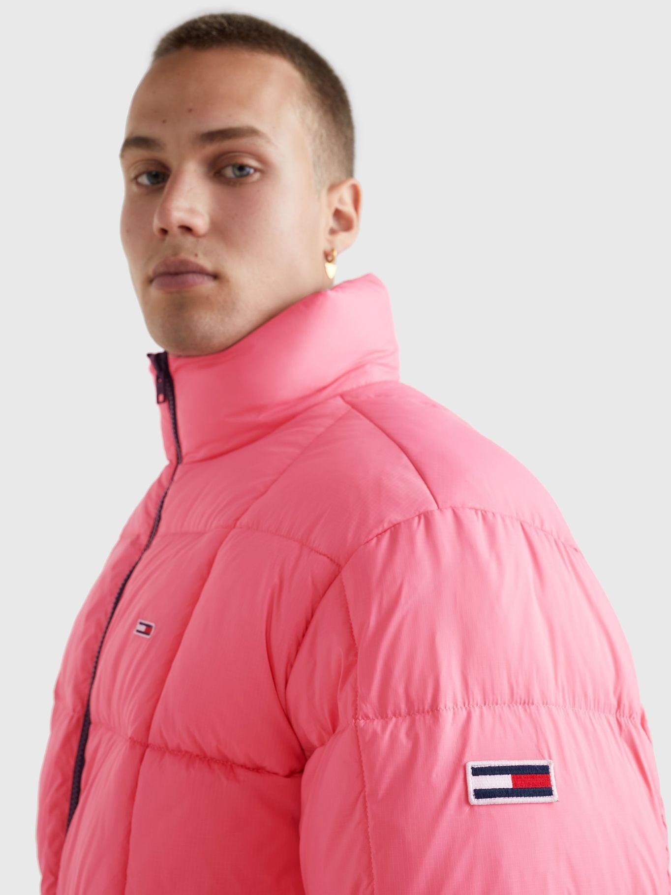 Parka Reversible Signature Rosado Tommy Hilfiger-3