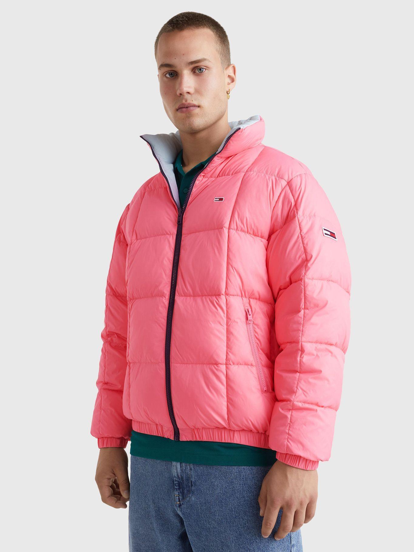 Parka Reversible Signature Rosado Tommy Hilfiger-0