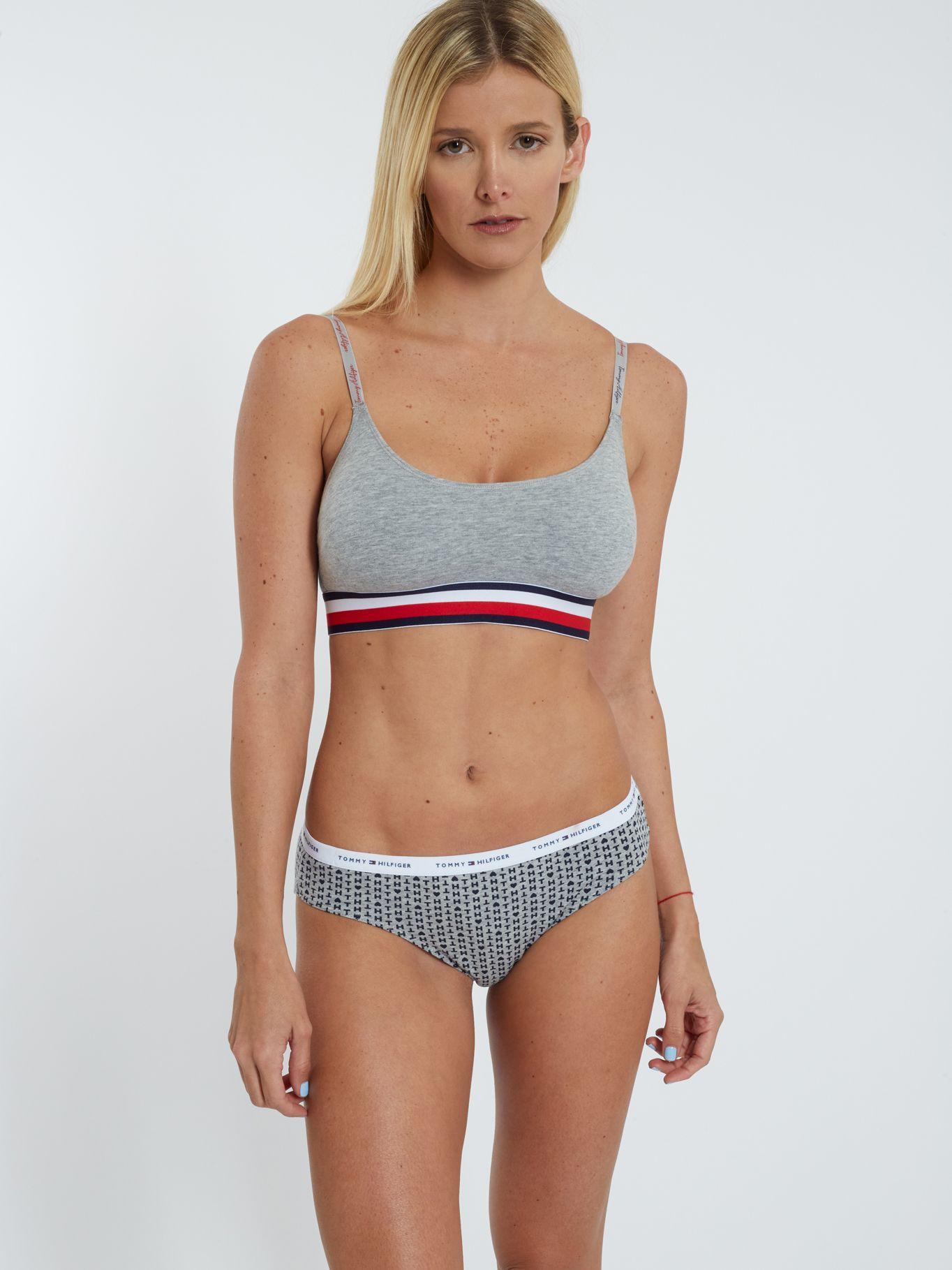 Pack De 2 Bralletes Con Logo Gris Tommy Hilfiger-0