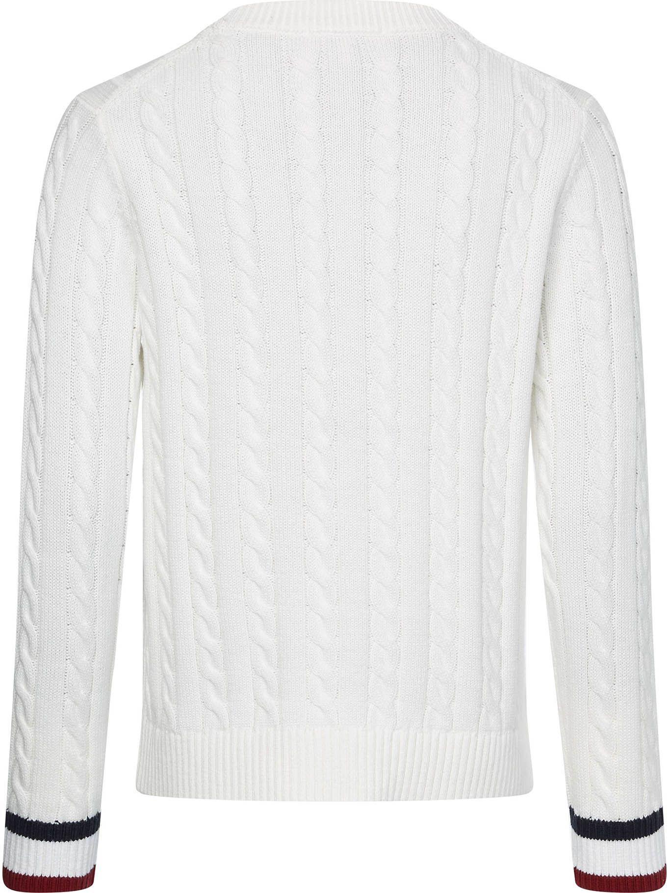 Sweater Tejido Cable C-Neck Blanco Tommy Hilfiger-4
