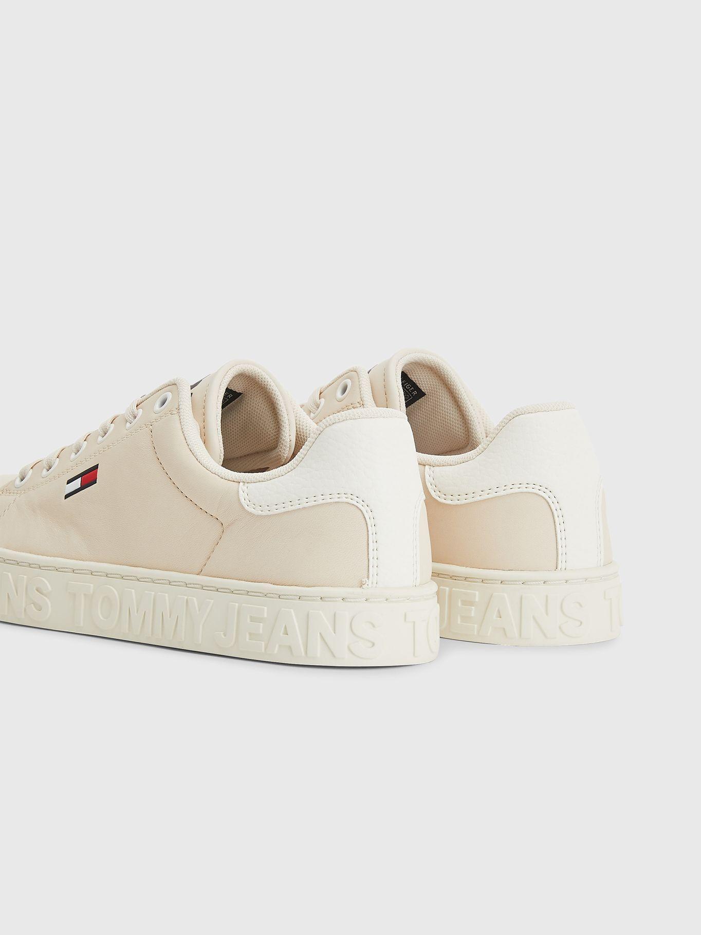 Zapatillas Con Logo Y Suela Cupsole Crema Tommy Jeans-1