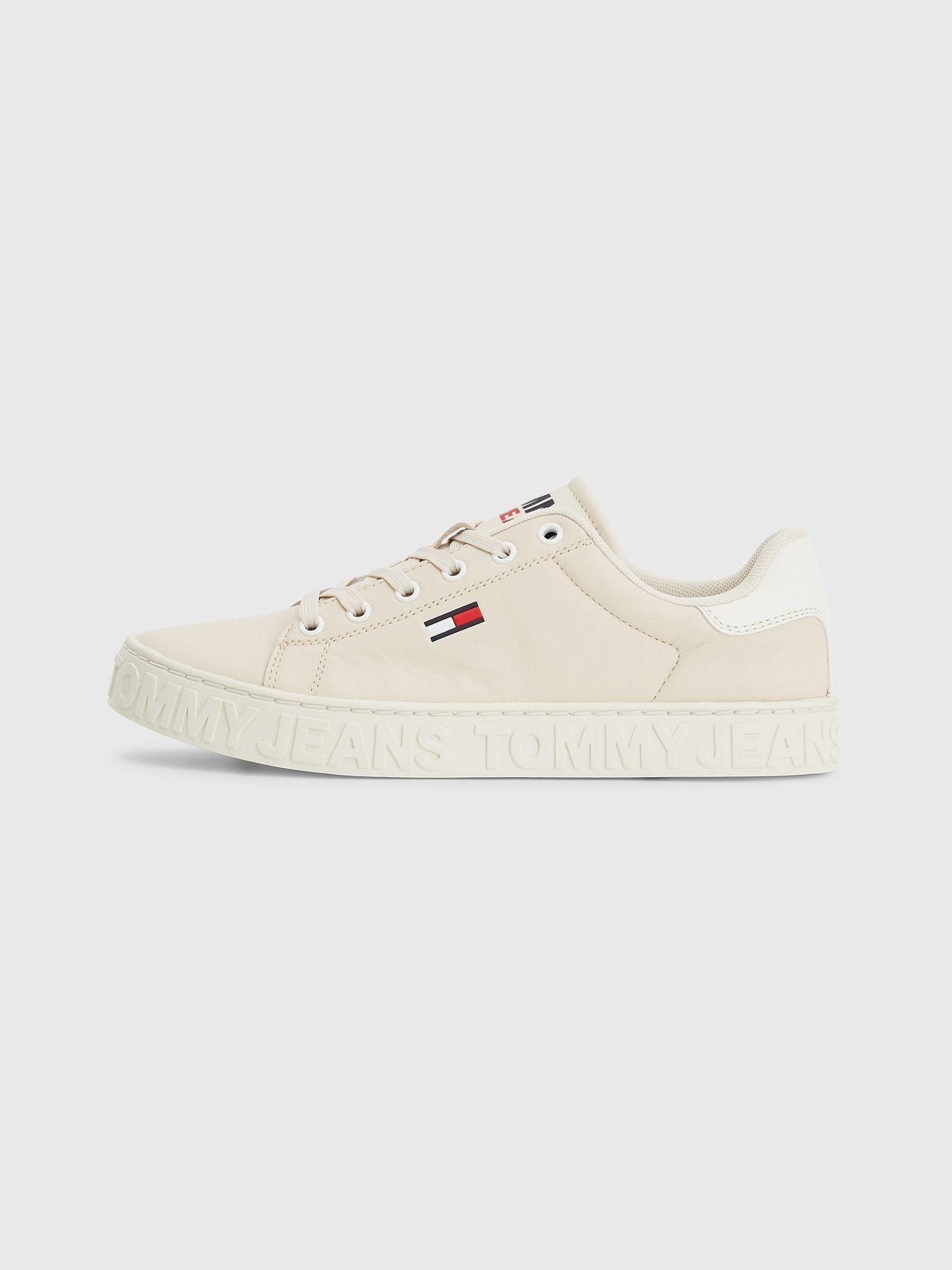 Zapatillas Con Logo Y Suela Cupsole Crema Tommy Jeans-4