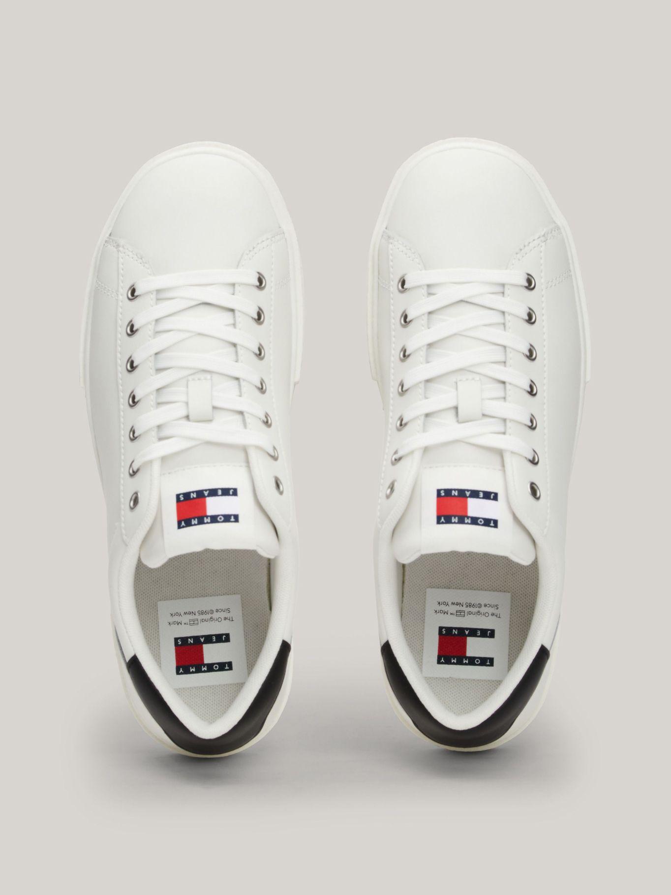 Zapatillas D Plataforma Con Logo Blanco Tommy Hilfiger-2