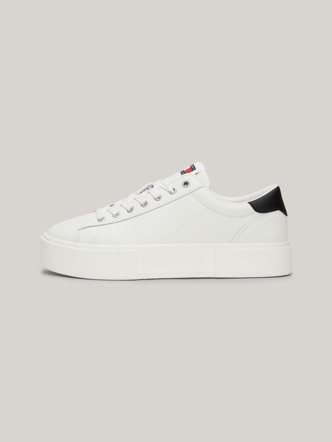 Zapatillas D Plataforma Con Logo Blanco Tommy Hilfiger-5