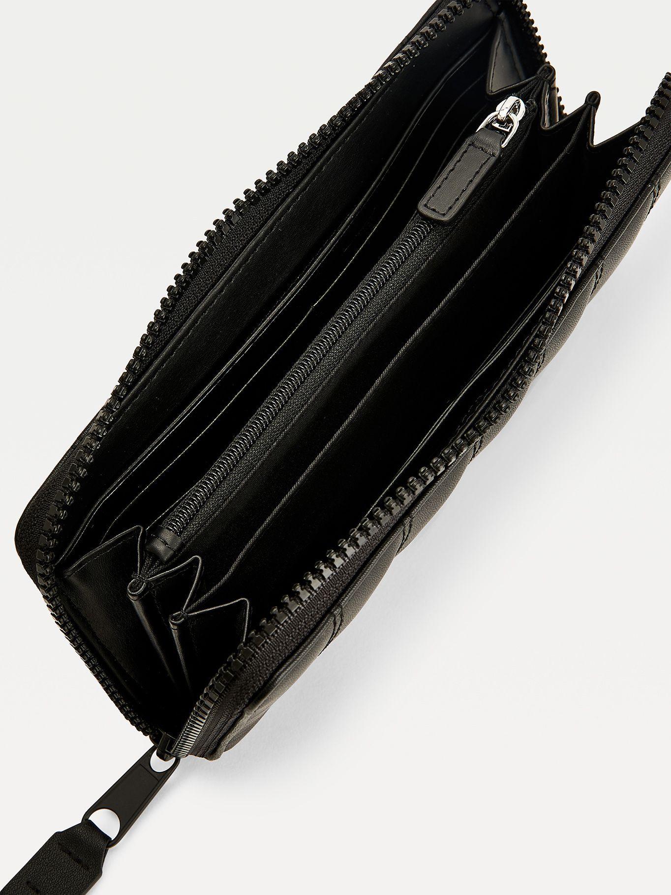 Billetera Acolchada Con Cierre Negro Tommy Hilfiger-2