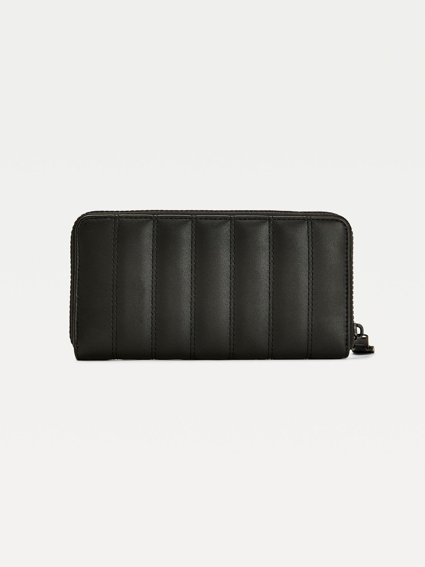 Billetera Acolchada Con Cierre Negro Tommy Hilfiger-1