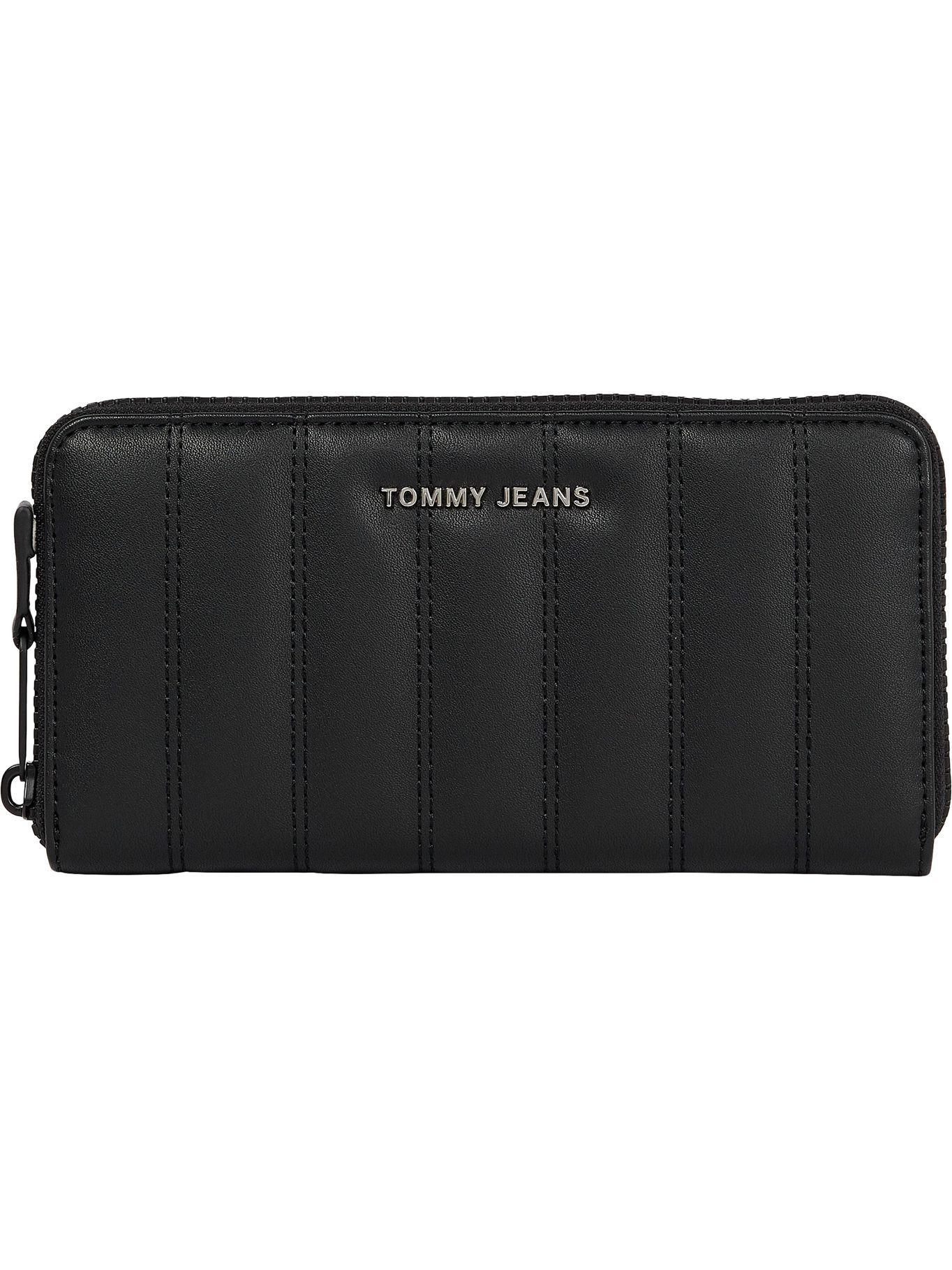 Billetera Acolchada Con Cierre Negro Tommy Hilfiger-0