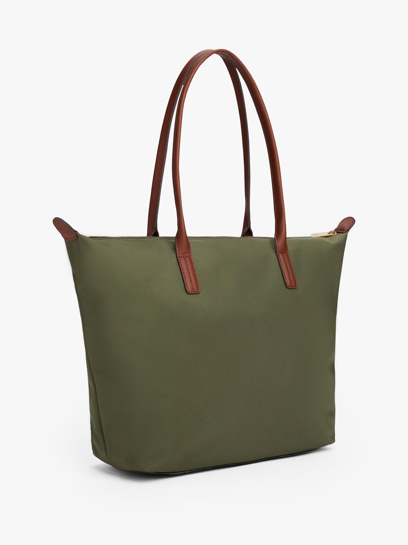 Tote Con Monograma Th Verde Tommy Hilfiger-2
