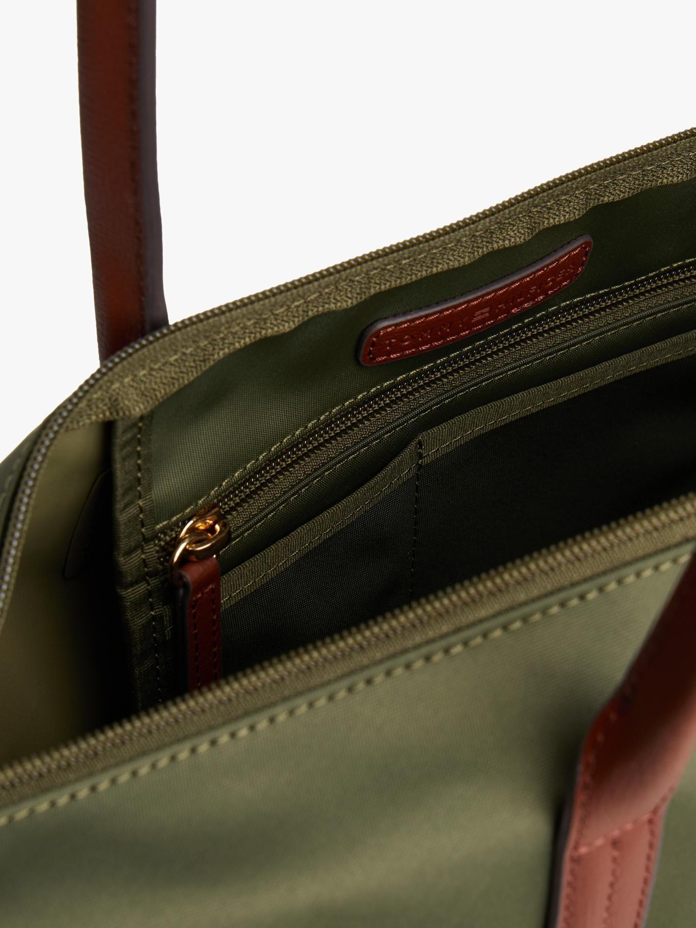 Tote Con Monograma Th Verde Tommy Hilfiger-3