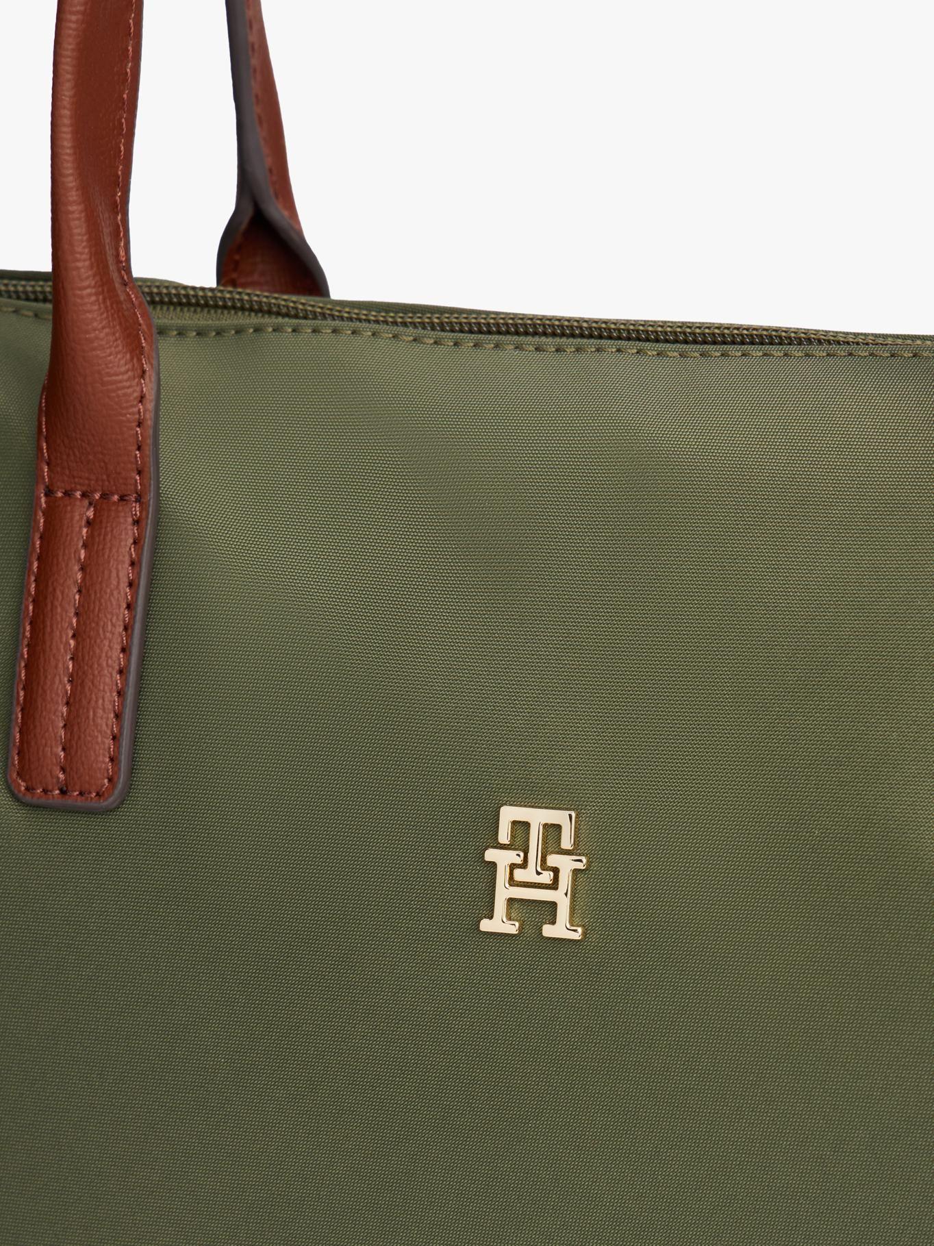 Tote Con Monograma Th Verde Tommy Hilfiger-4
