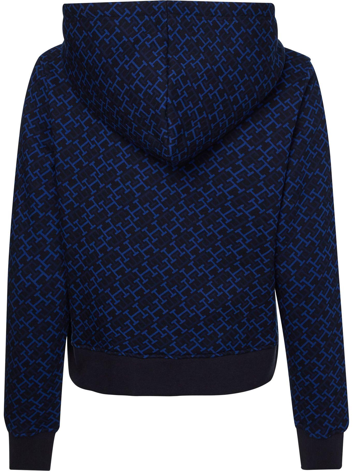 Polerón Hoodie Monogram Print Azul Tommy Hilfiger-6
