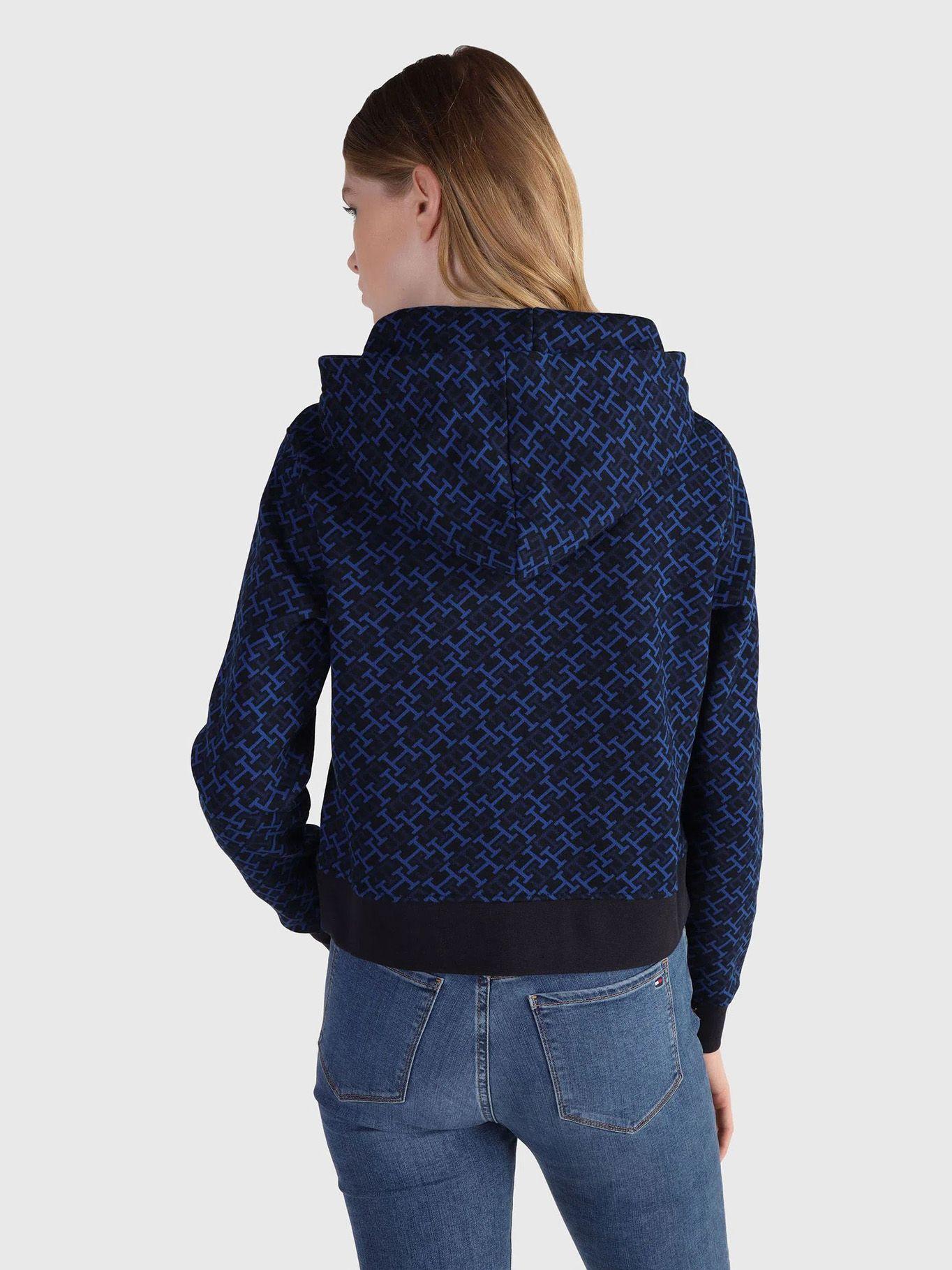 Polerón Hoodie Monogram Print Azul Tommy Hilfiger-2