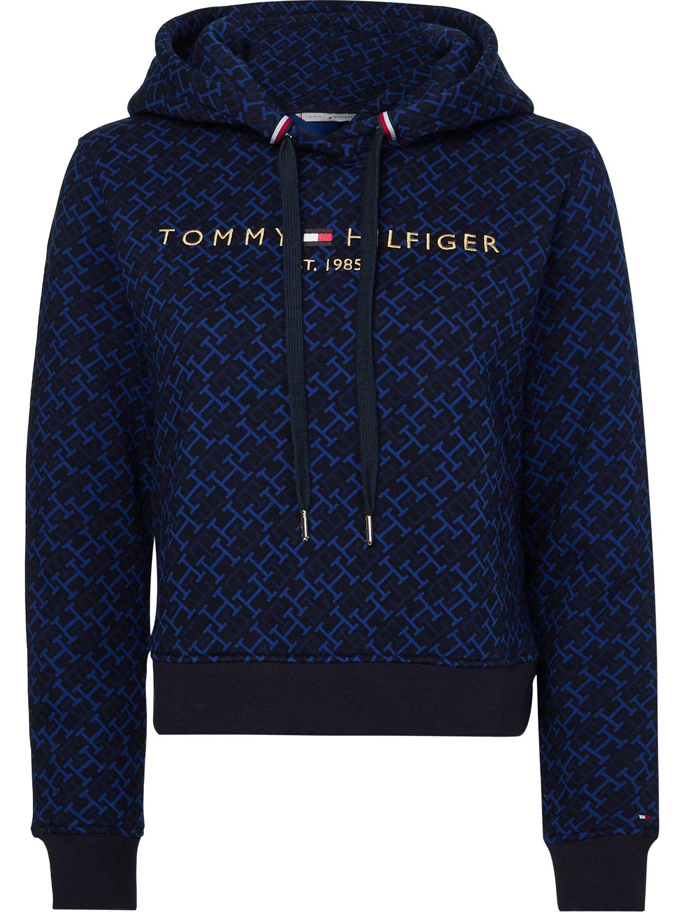 Polerón Hoodie Monogram Print Azul Tommy Hilfiger-5
