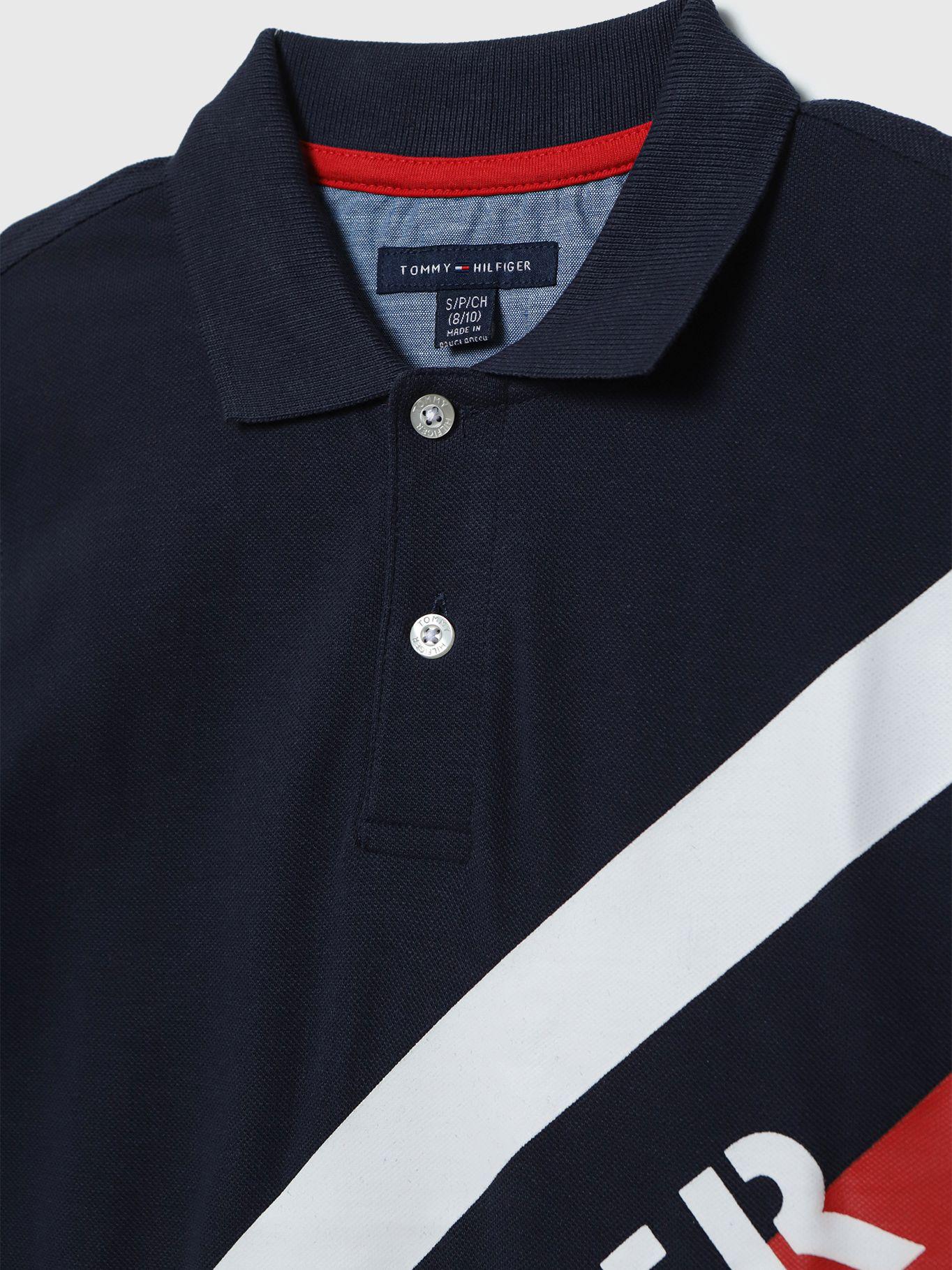 Polo Banner Graphic Con Logo Azul Tommy Hilfiger-2