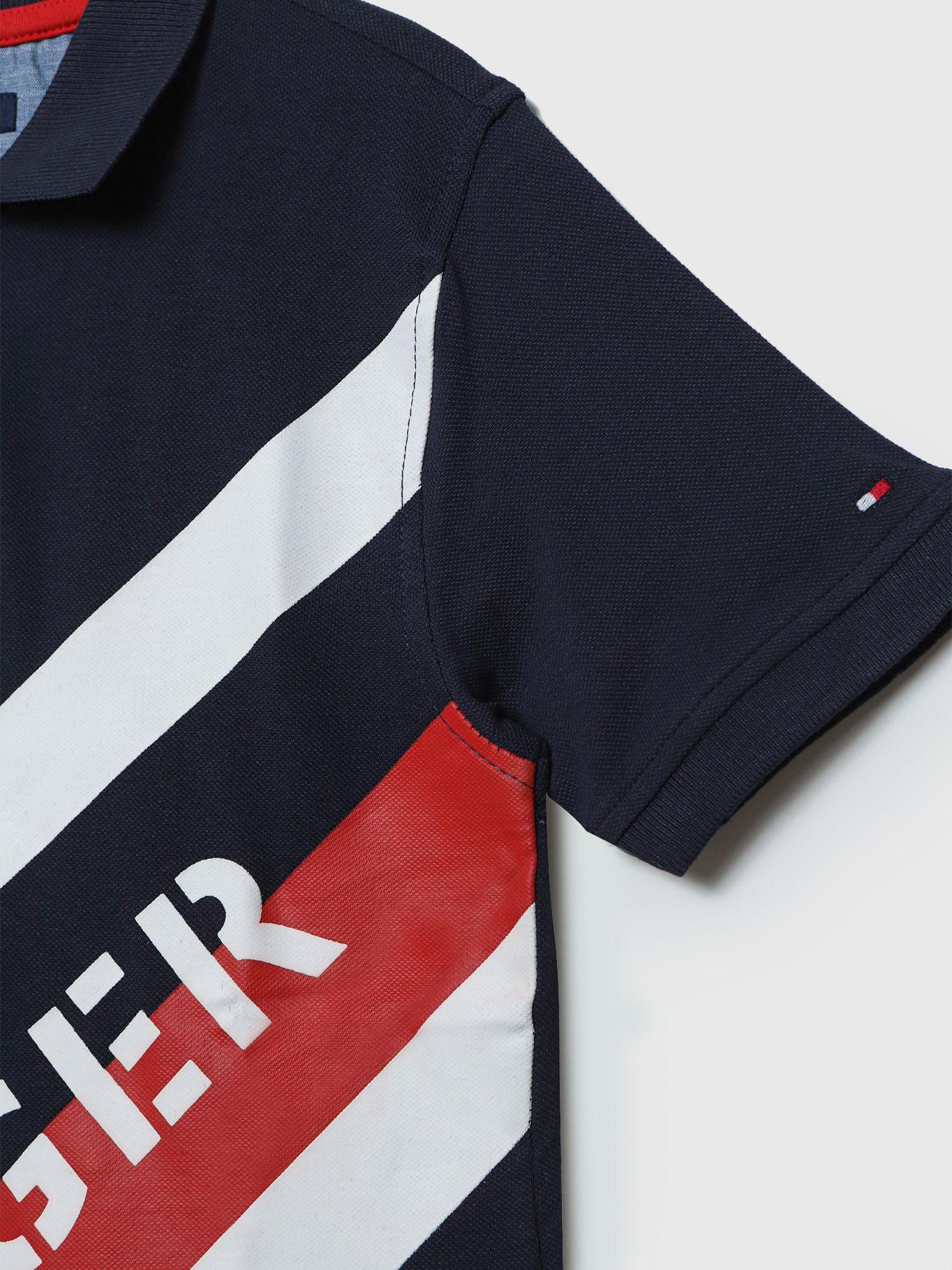 Polo Banner Graphic Con Logo Azul Tommy Hilfiger-3