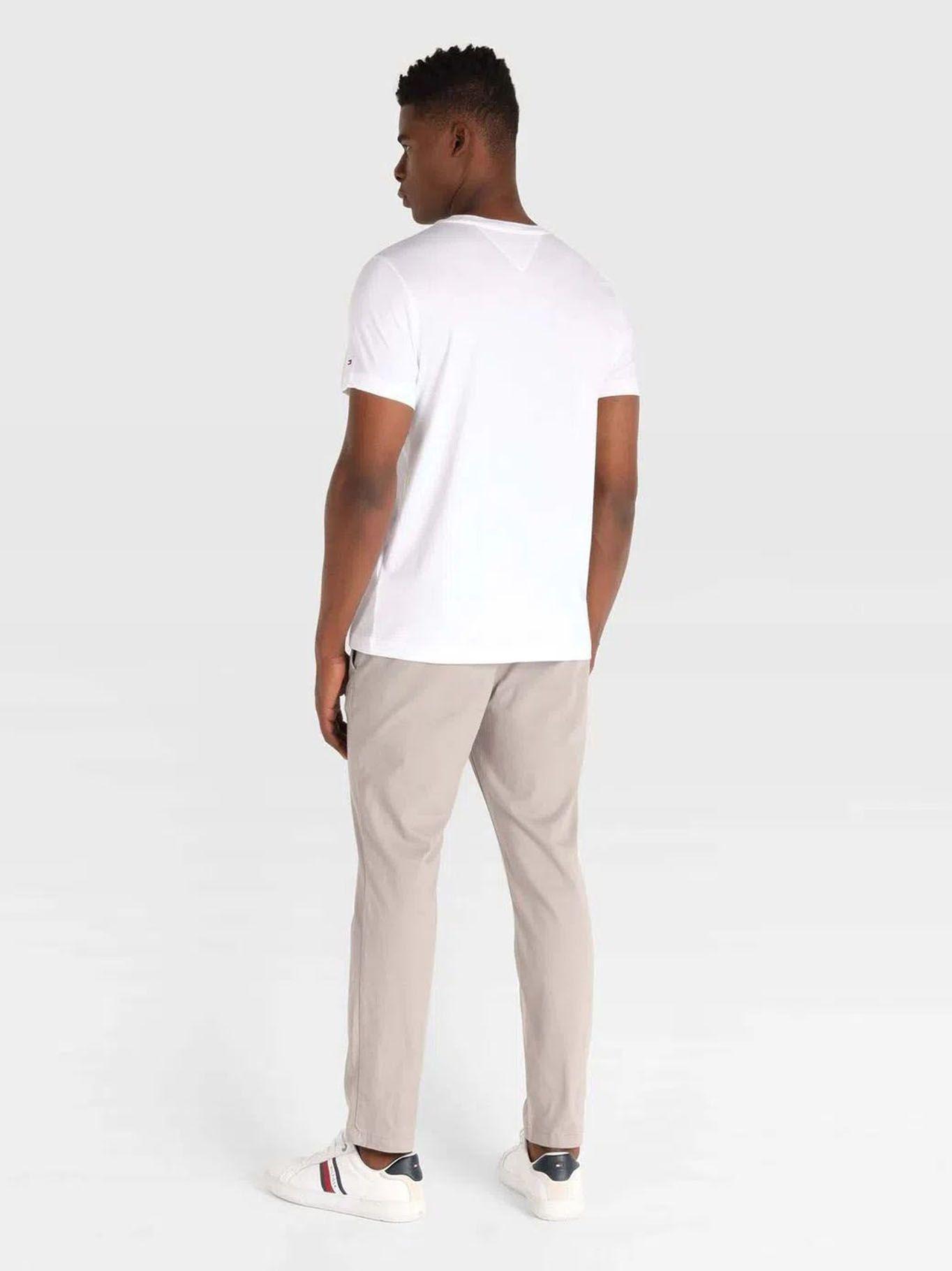 Polera Box Outline Logo Blanco Tommy Hilfiger-2