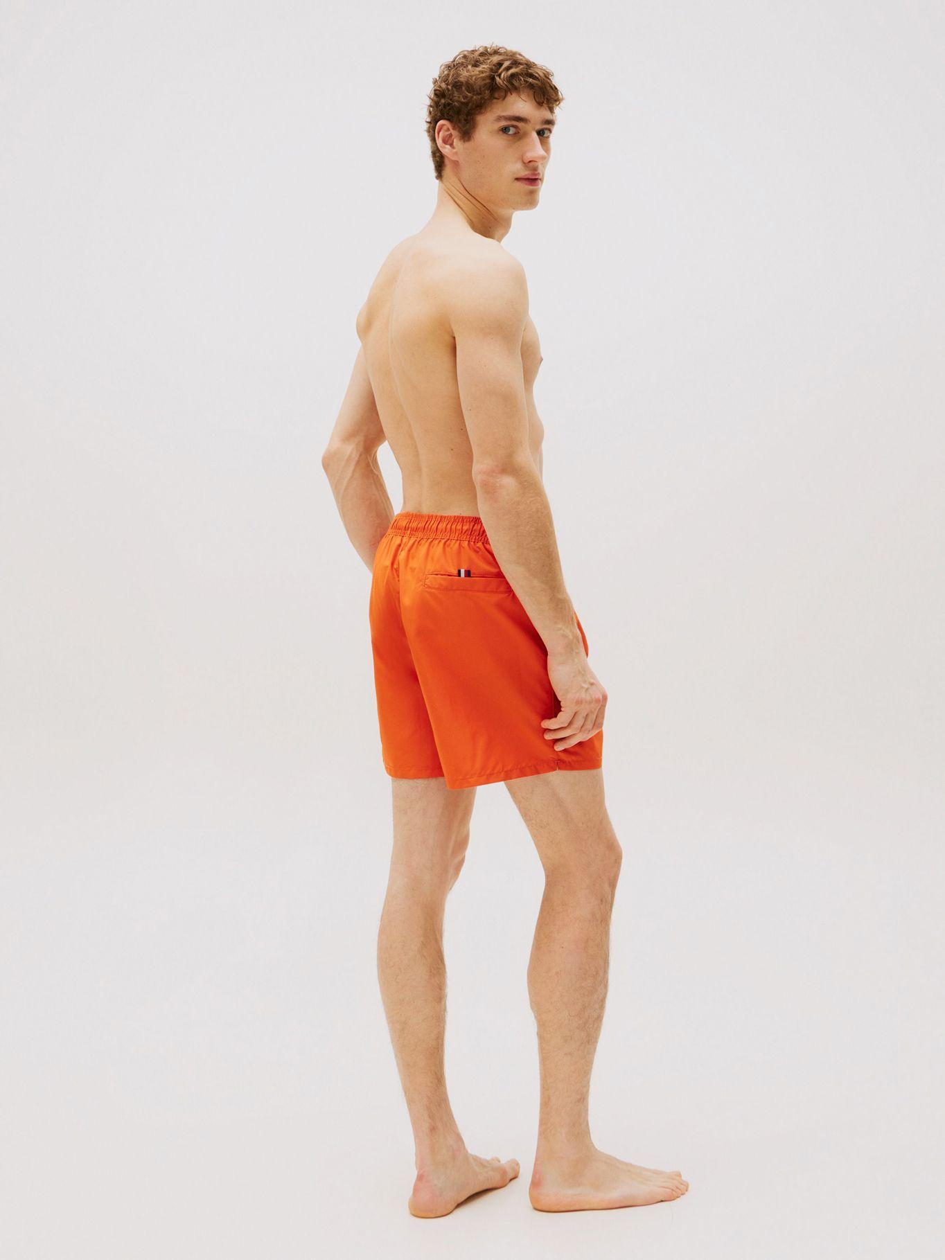 Traje Baño De Largo Medio Logo Naranjo Tommy Hilfiger-2