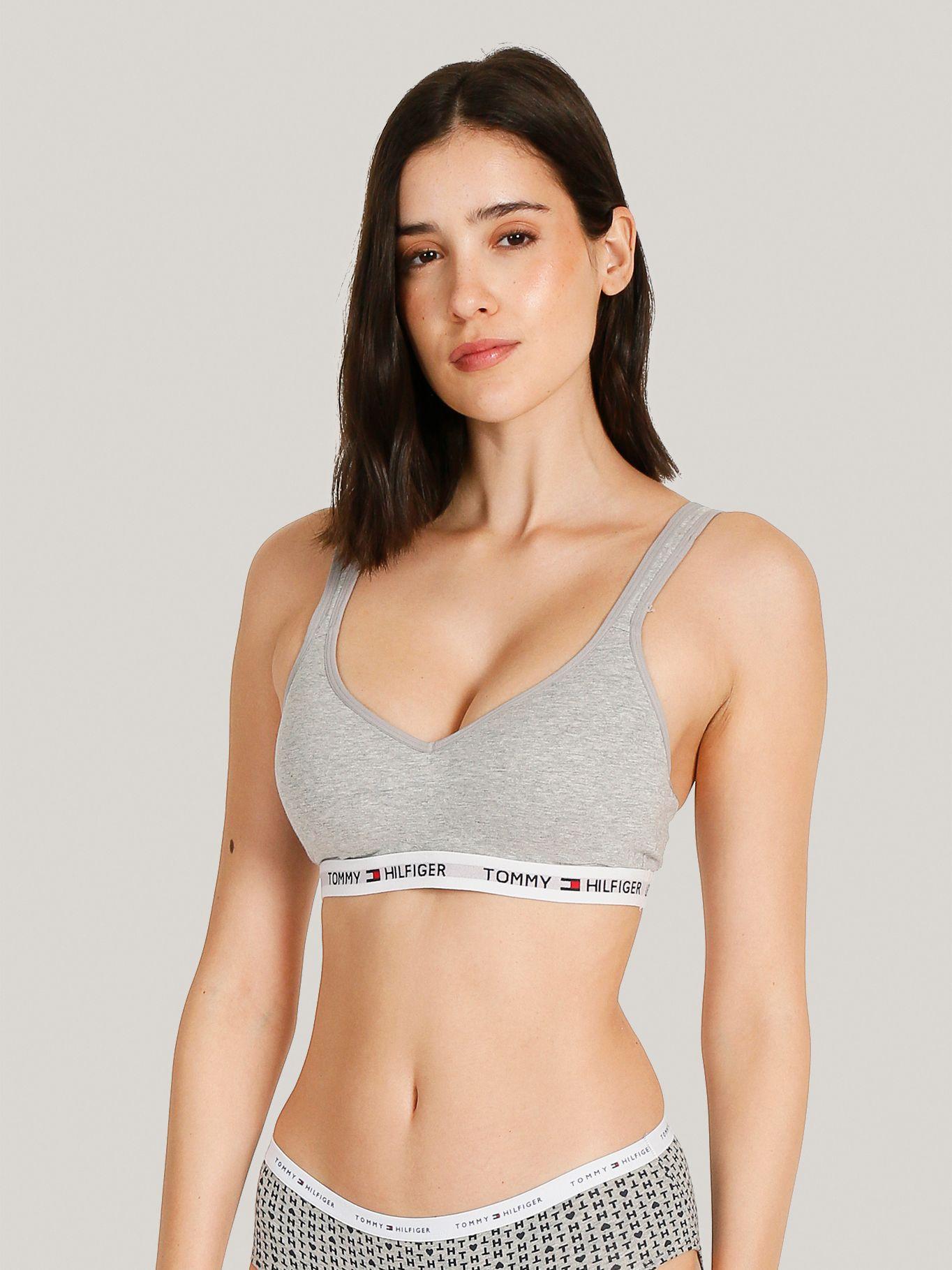 Bralette Classic Core Con Logo Gris Tommy Hilfiger-0
