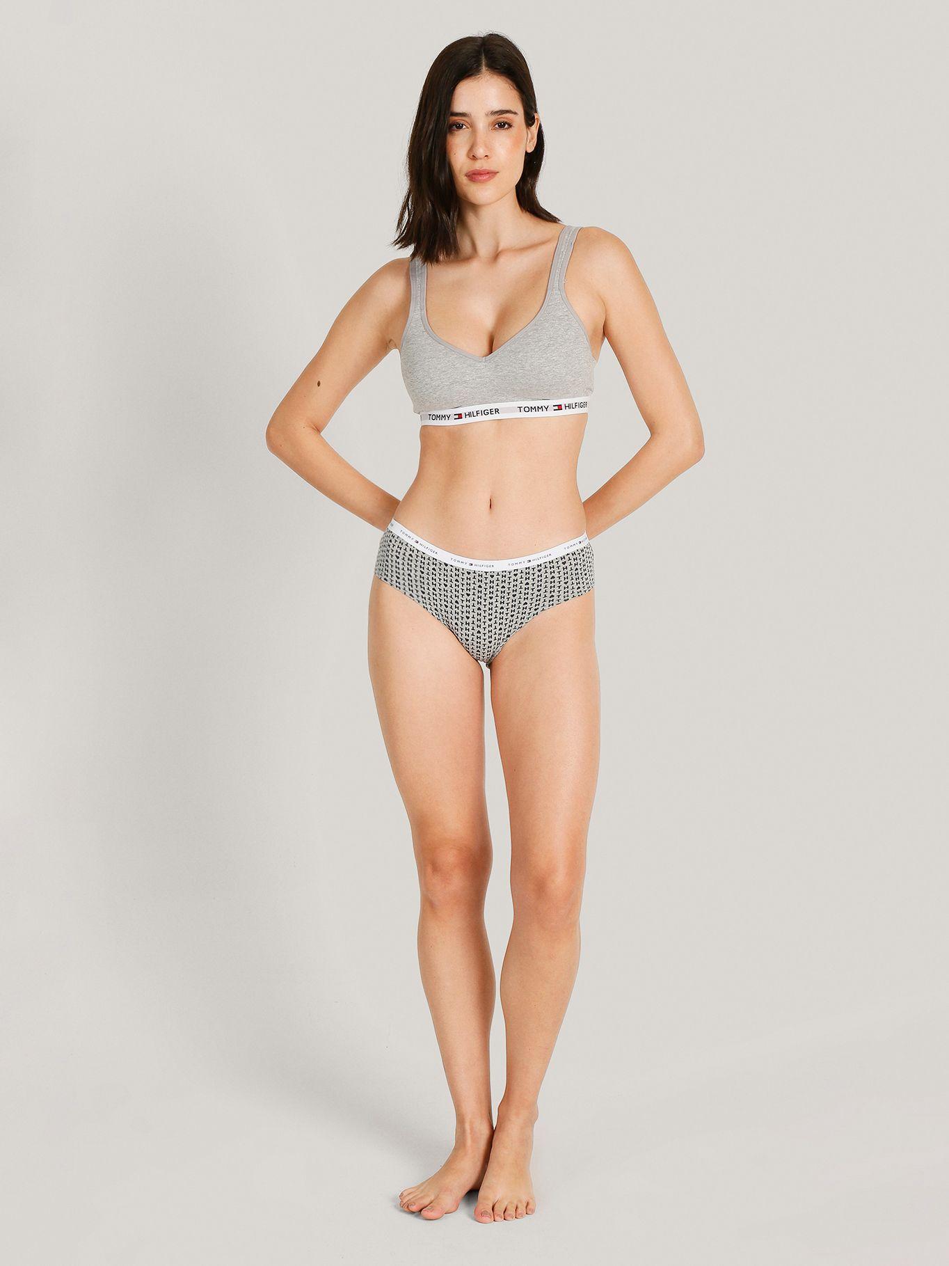 Bralette Classic Core Con Logo Gris Tommy Hilfiger-1