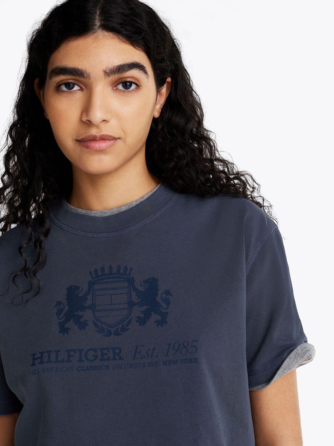 Polera Neat Varsity Relaxed Fit Azul Tommy Hilfiger-3