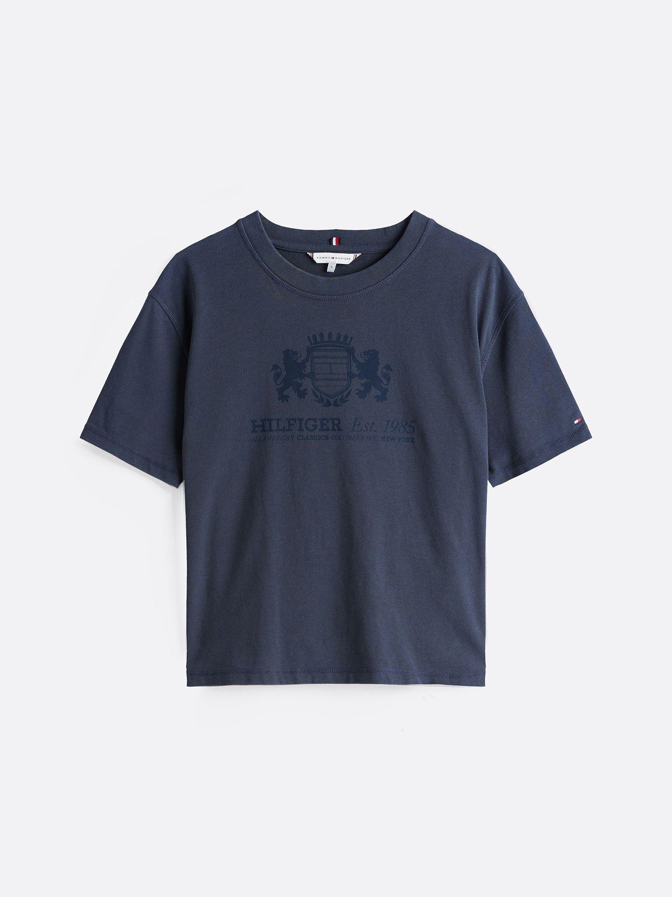Polera Neat Varsity Relaxed Fit Azul Tommy Hilfiger-4