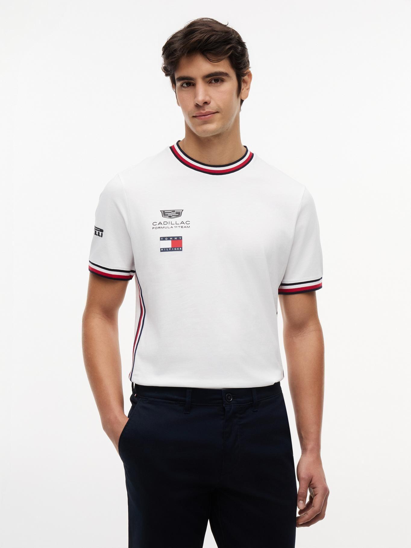 Polera TH x Cadillac F1 Blanco Tommy Hilfiger YBR-0