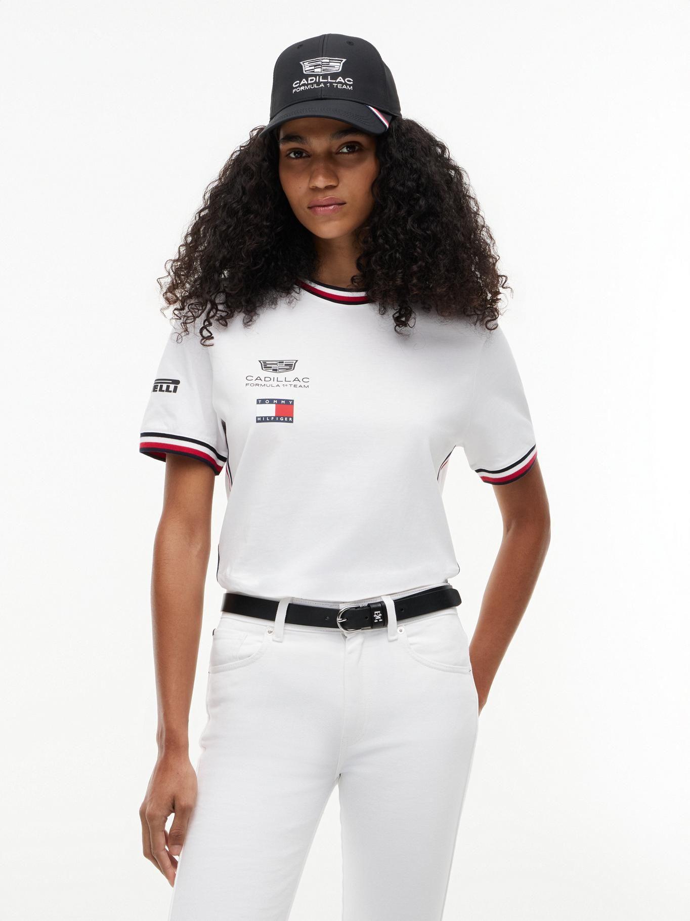 Polera TH x Cadillac F1 Blanco Tommy Hilfiger YBR-1