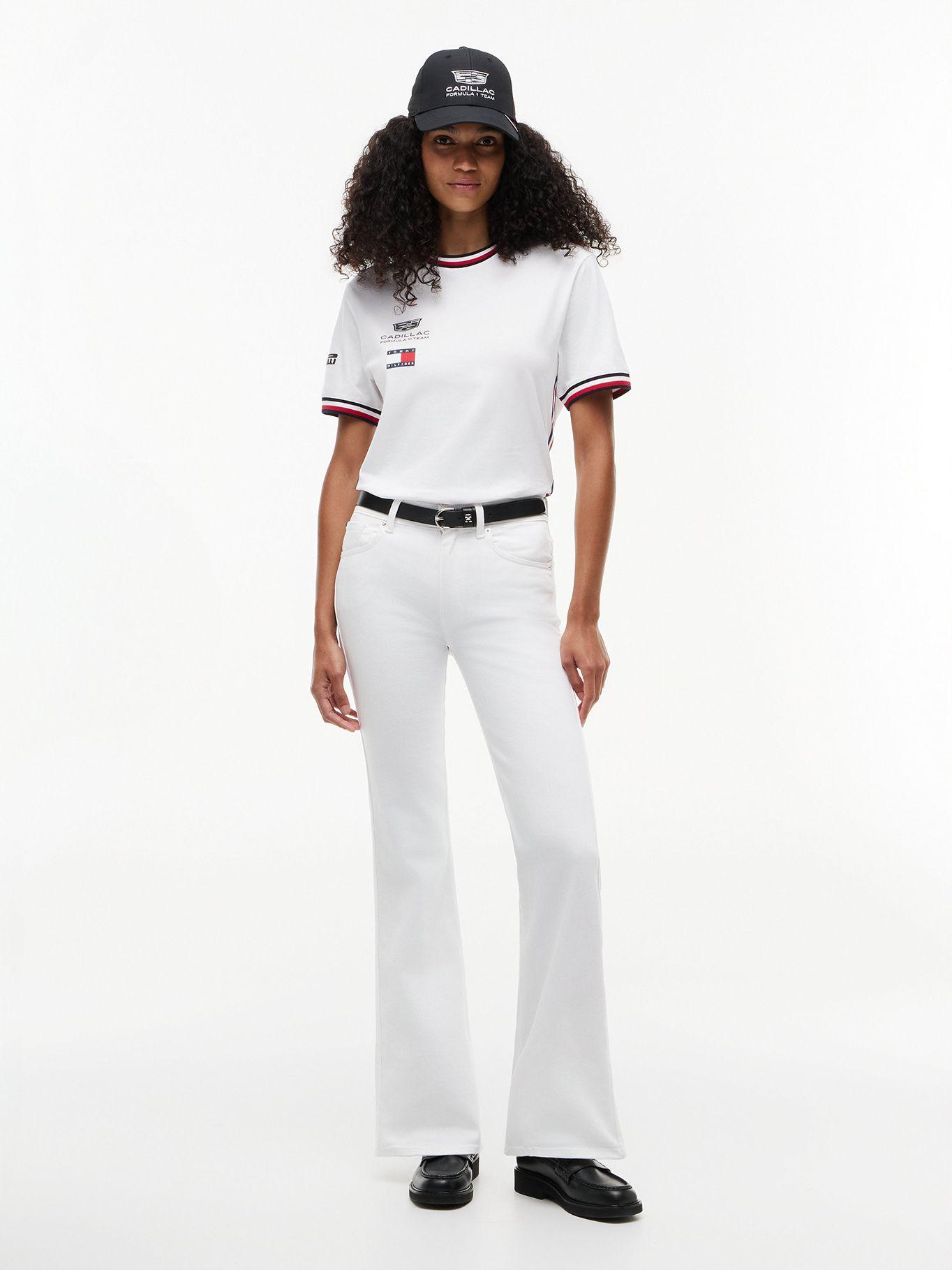 Polera TH x Cadillac F1 Blanco Tommy Hilfiger YBR-3