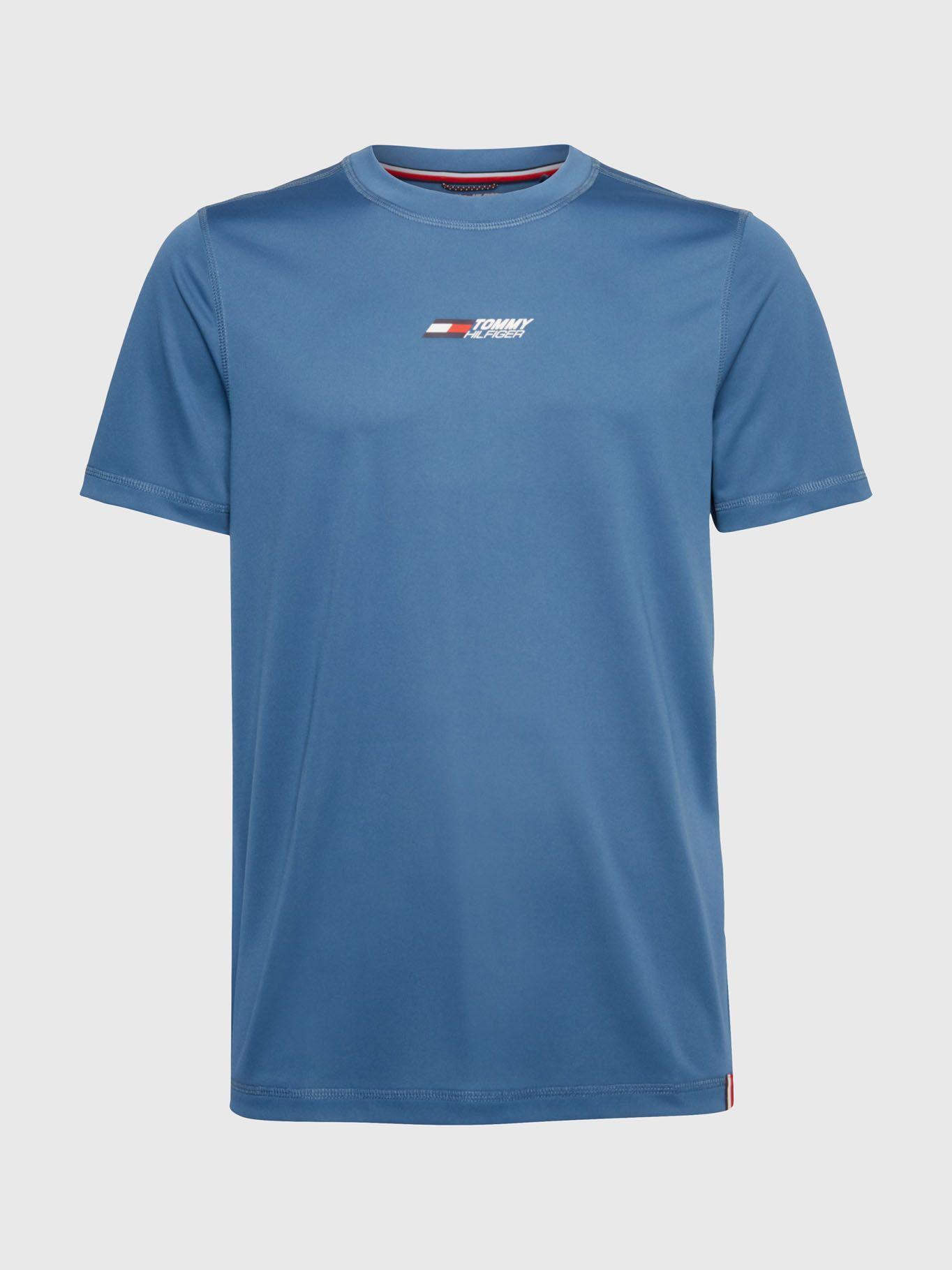 Polera Sport Esse Training Slim Fit Azul Tommy Hilfiger-4