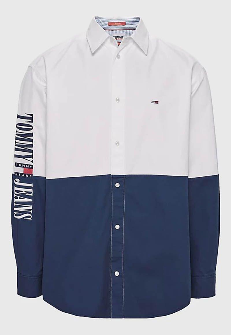 Camisa Color Block Skater Blanco Tommy Hilfiger-5