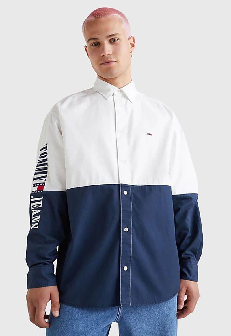 Camisa Color Block Skater Blanco Tommy Hilfiger-0