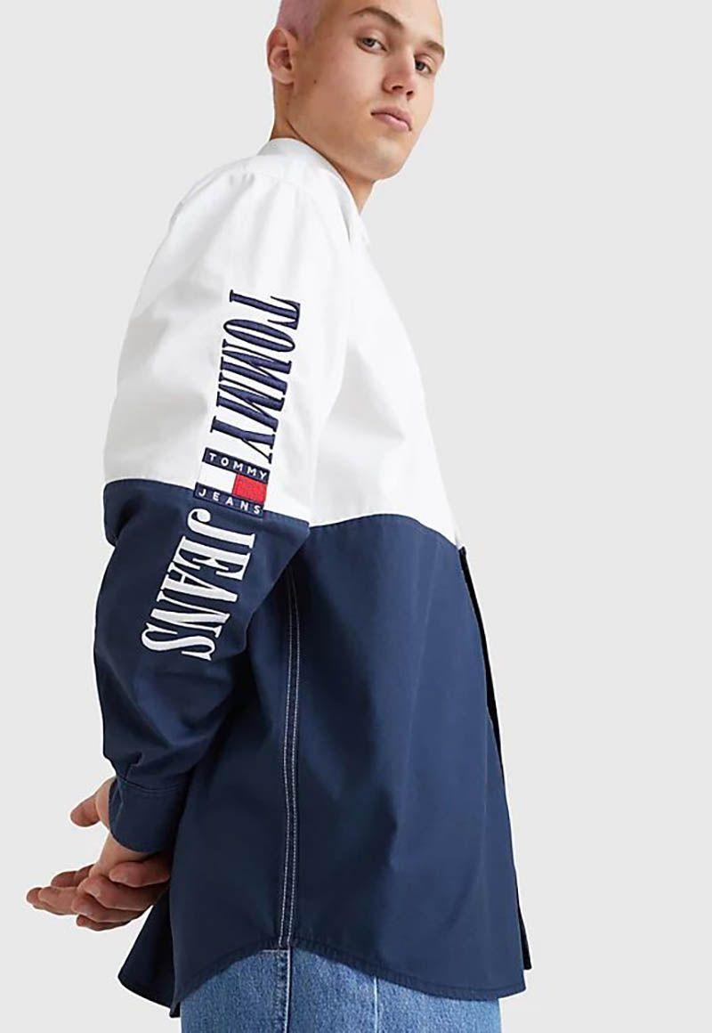 Camisa Color Block Skater Blanco Tommy Hilfiger-3
