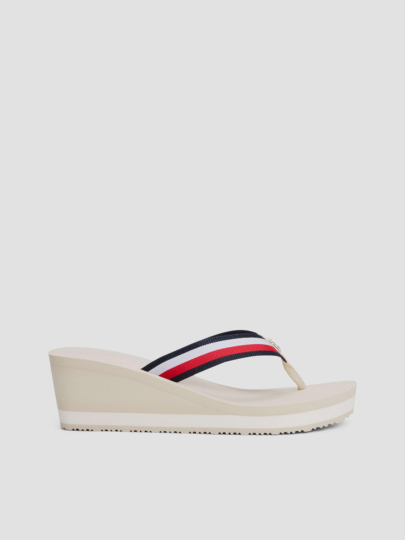 Sandalias De Cuña Corporate Beige Tommy Hilfiger-4