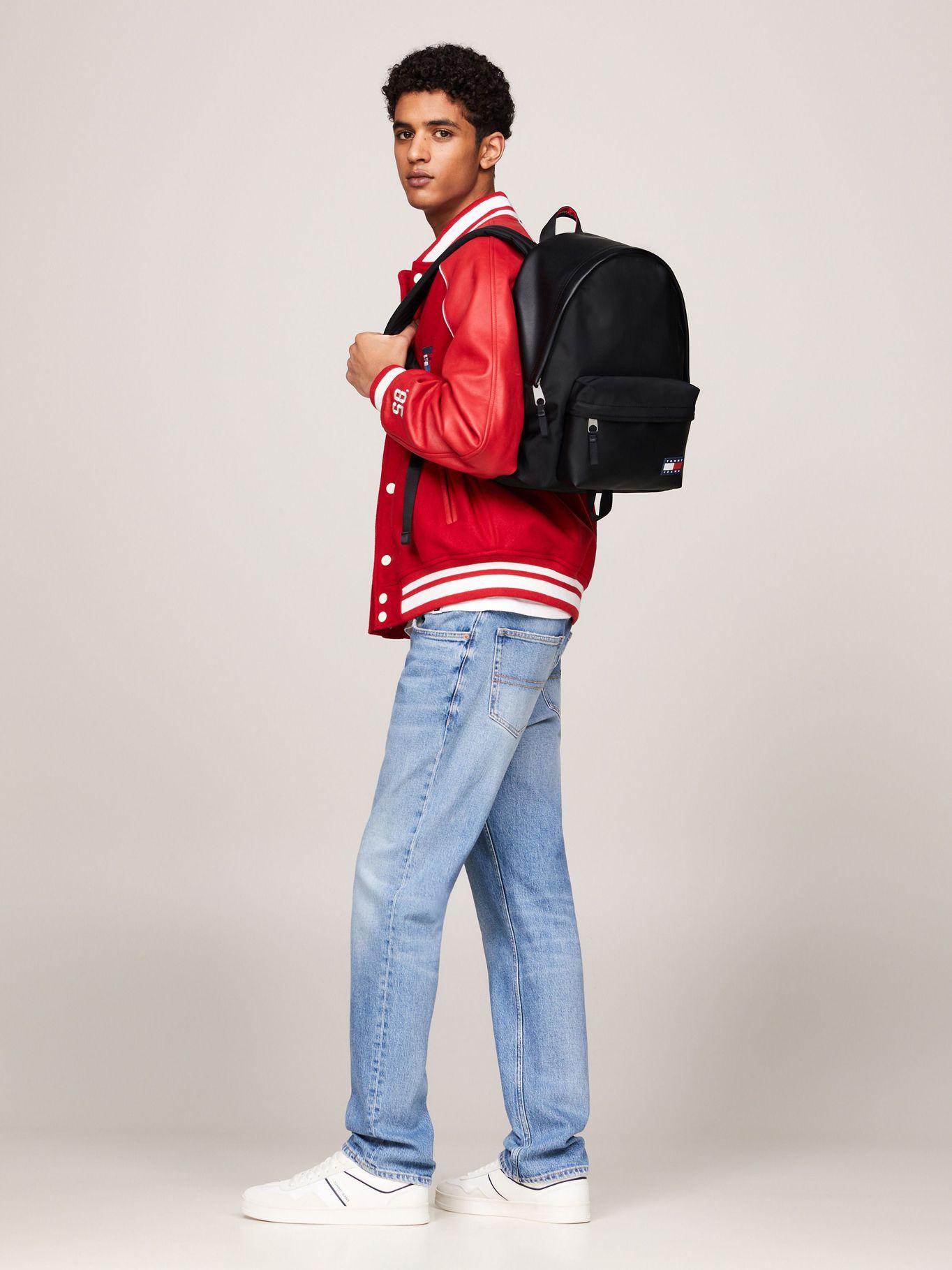 Mochila Solid Con Logo Engomado Negro Tommy Hilfiger-1
