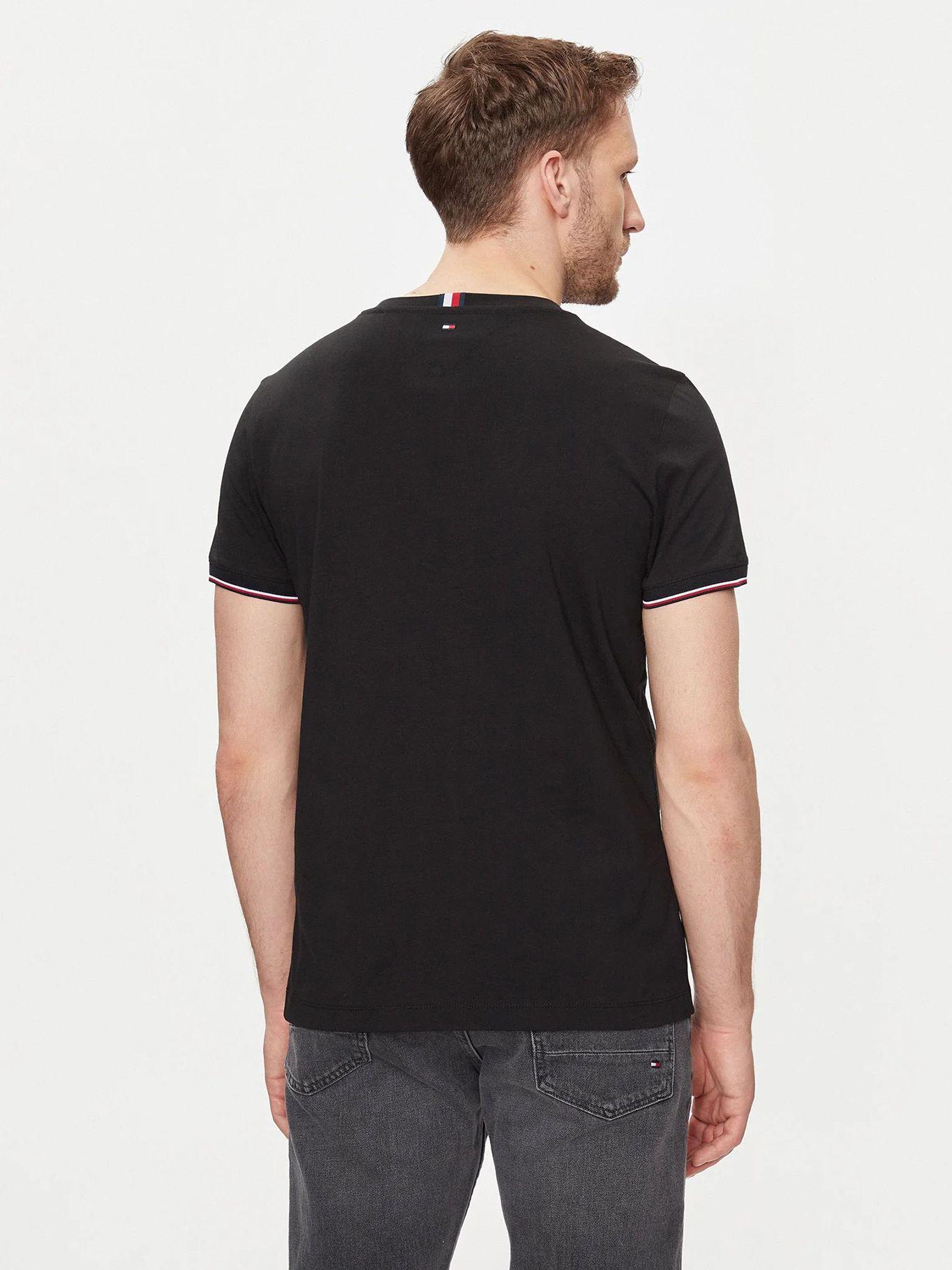 Polera Con Mangas Ribeteadas Negro Tommy Hilfiger-2