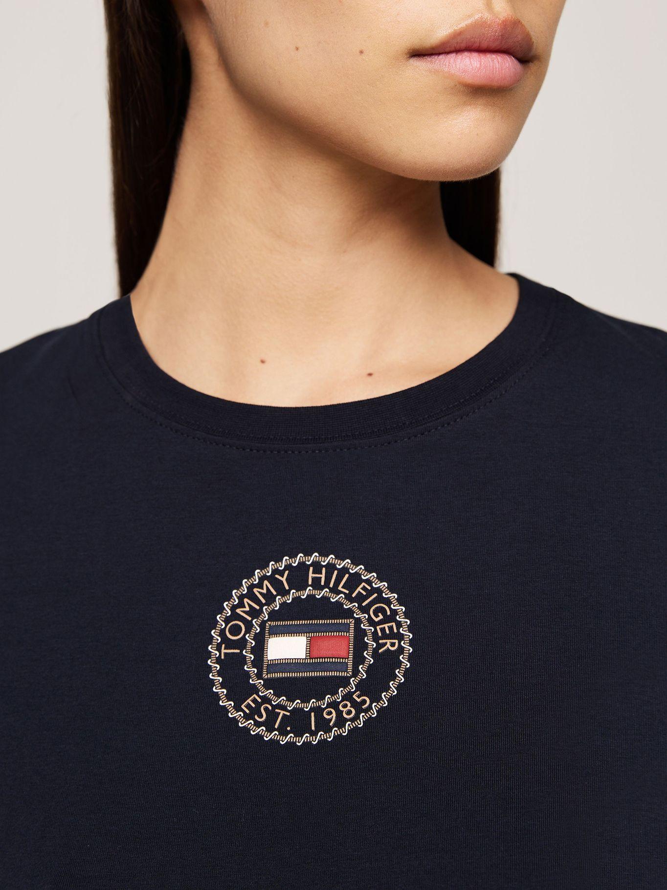 Polera Graphic Logo Slim Fit Azul Tommy Hilfiger-3
