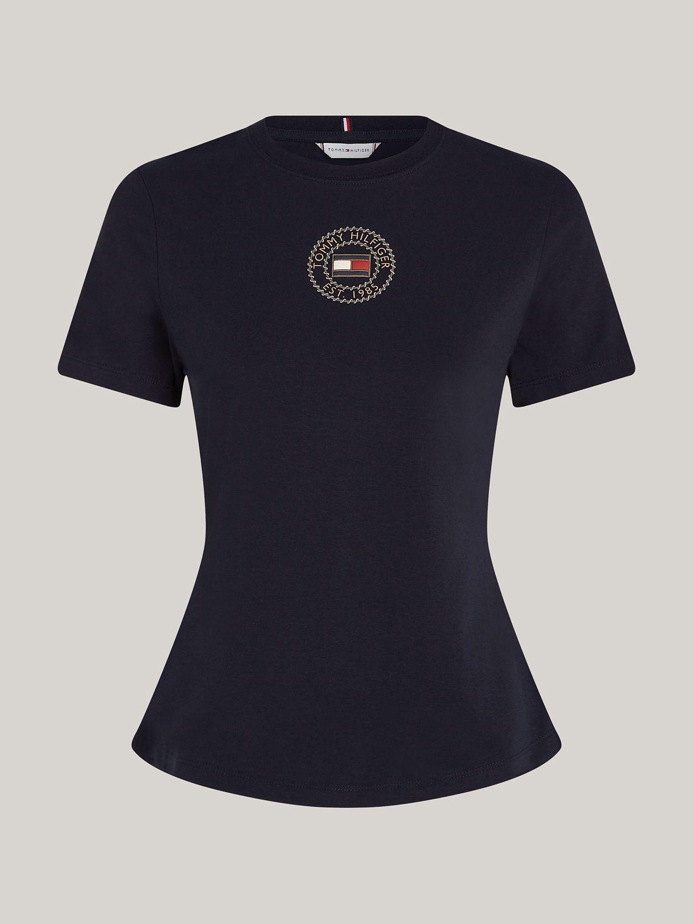 Polera Graphic Logo Slim Fit Azul Tommy Hilfiger-4