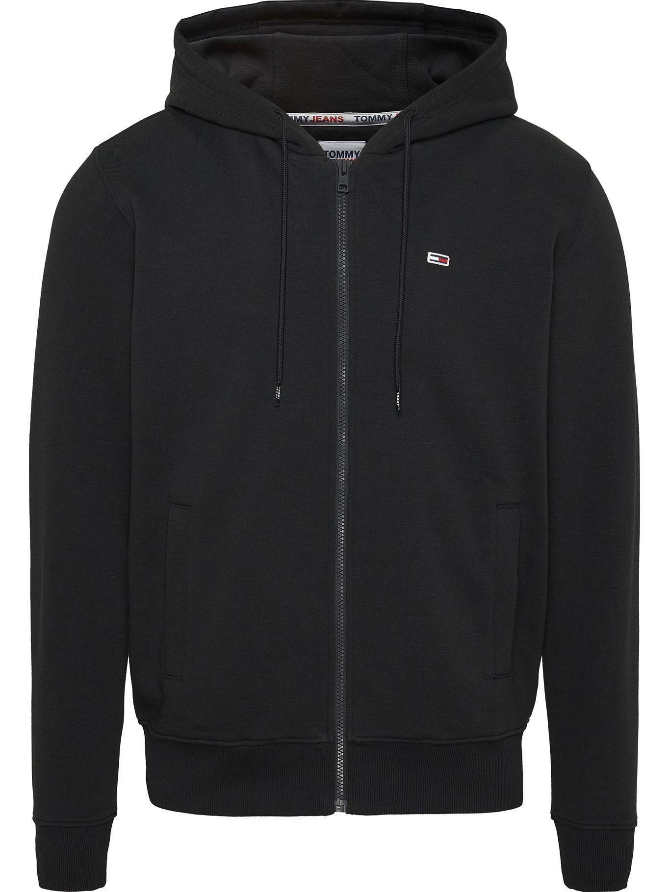 Polerón Hoodie Linear Full Cierre Negro Tommy Hilfiger-0