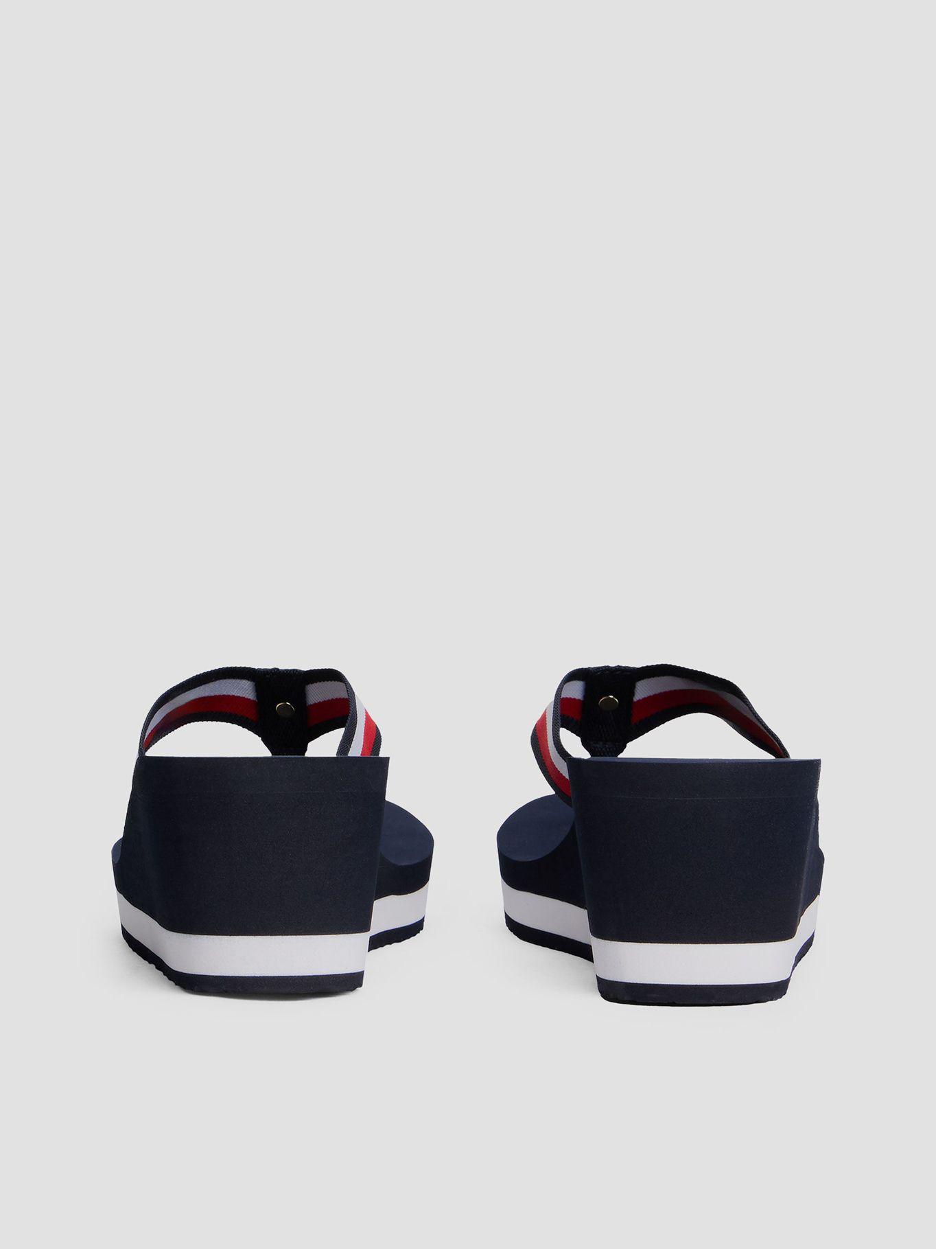 Sandalias De Cuña Corporate Azul Tommy Hilfiger-1