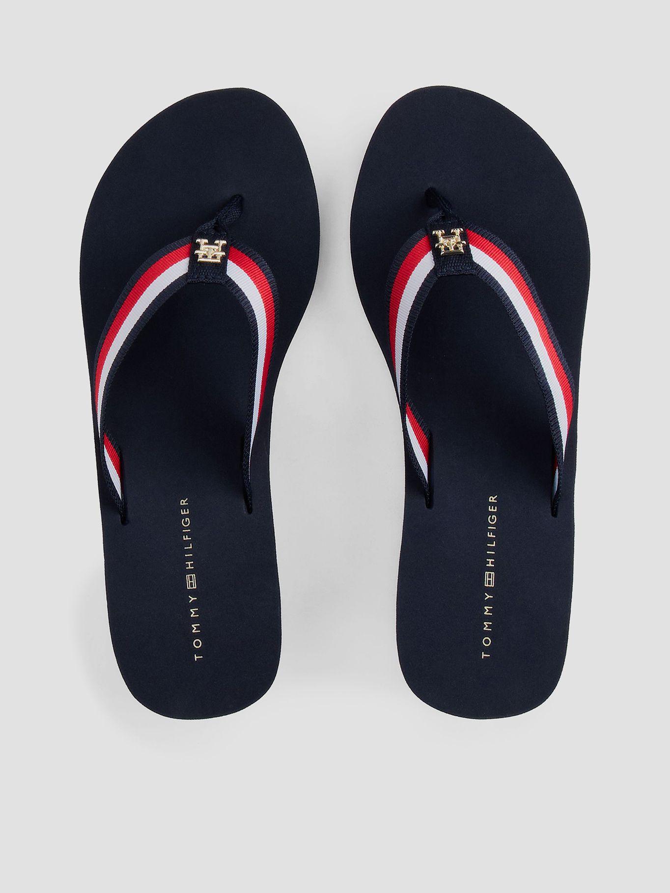 Sandalias De Cuña Corporate Azul Tommy Hilfiger-2