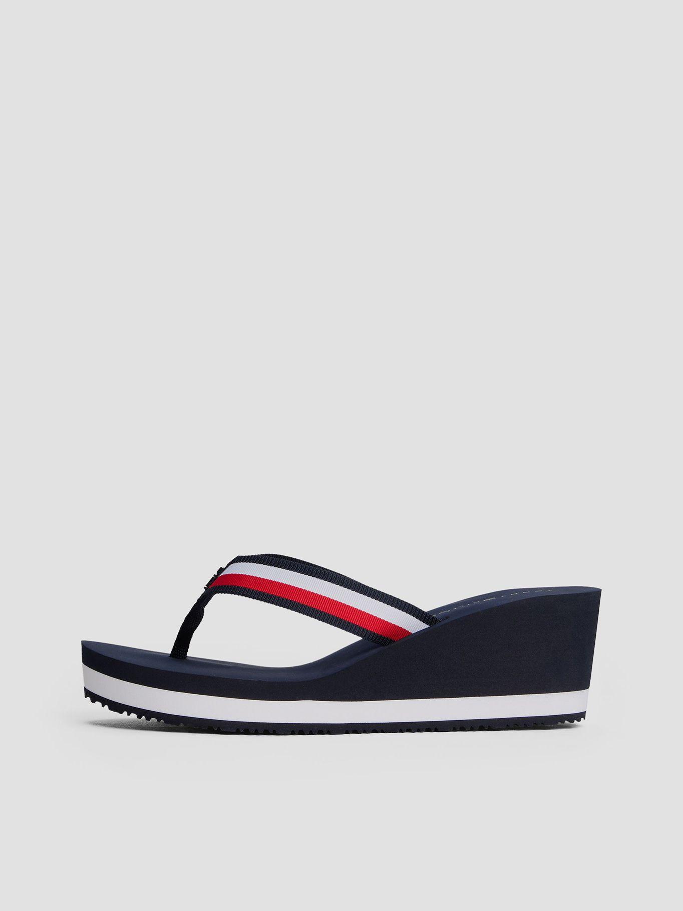 Sandalias De Cuña Corporate Azul Tommy Hilfiger-5