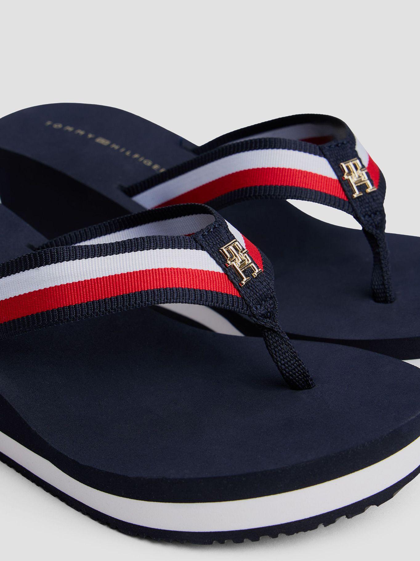 Sandalias De Cuña Corporate Azul Tommy Hilfiger-6